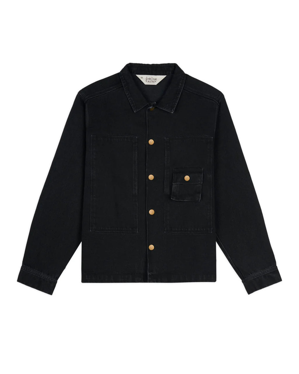 Brain Dead Denim 37 Work Shirt 'Washed Black' - ROOTED