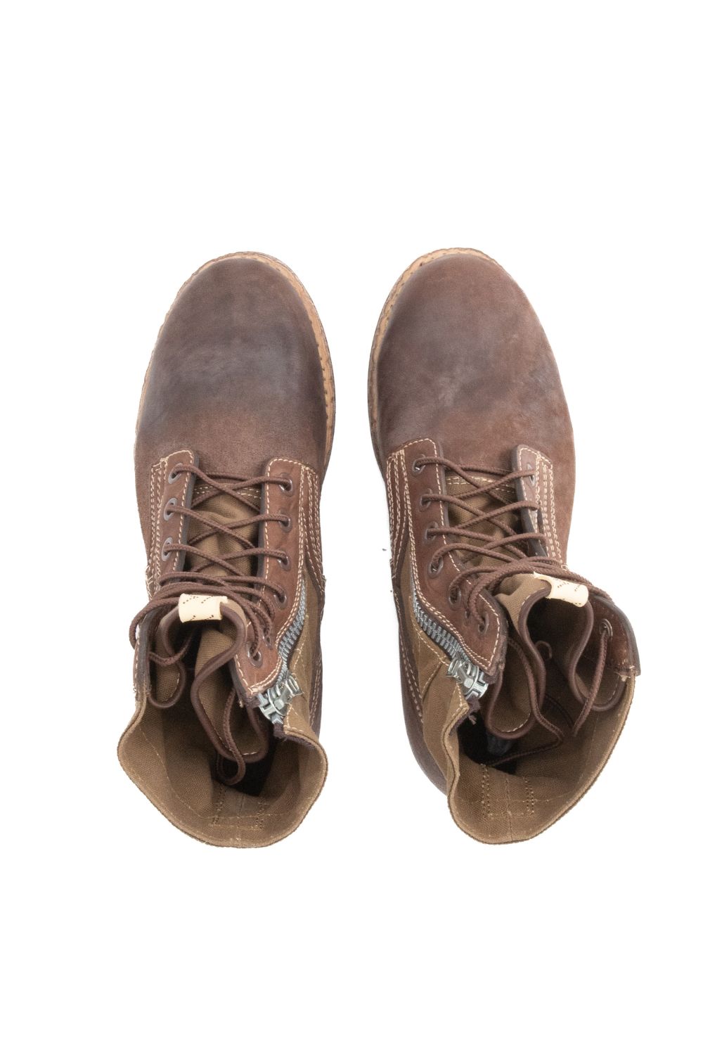Visvim 7 Hole '73-Folk Boot 'Khaki' - ROOTED