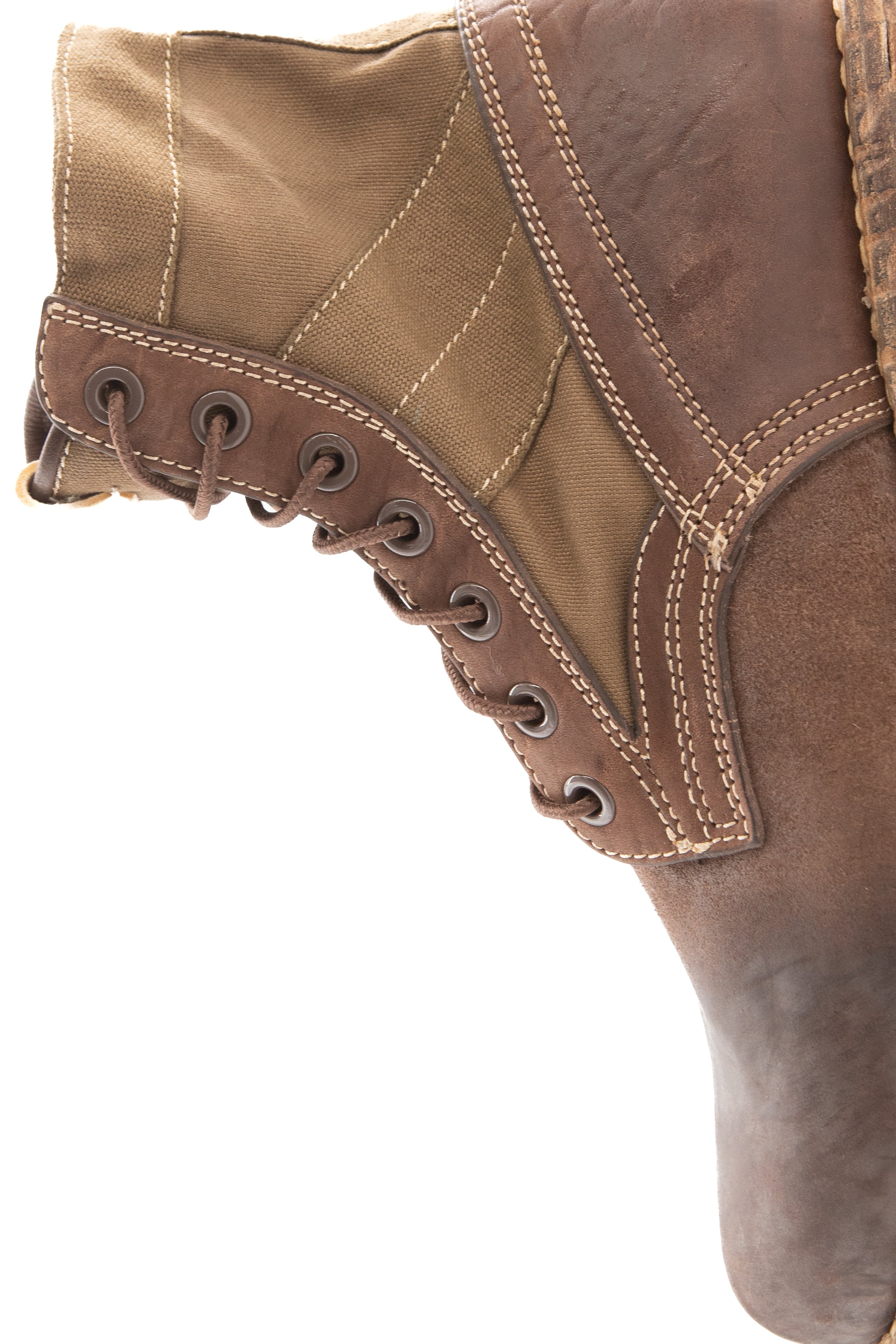 Visvim 7 Hole '73-Folk Boot 'Khaki' - ROOTED