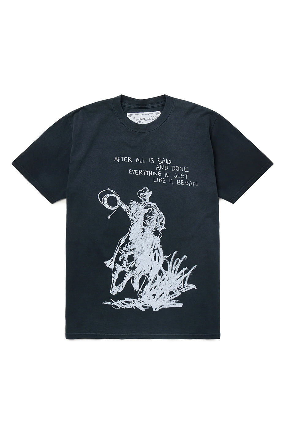 One of These Days After All is Said Tee 'Faded Black'