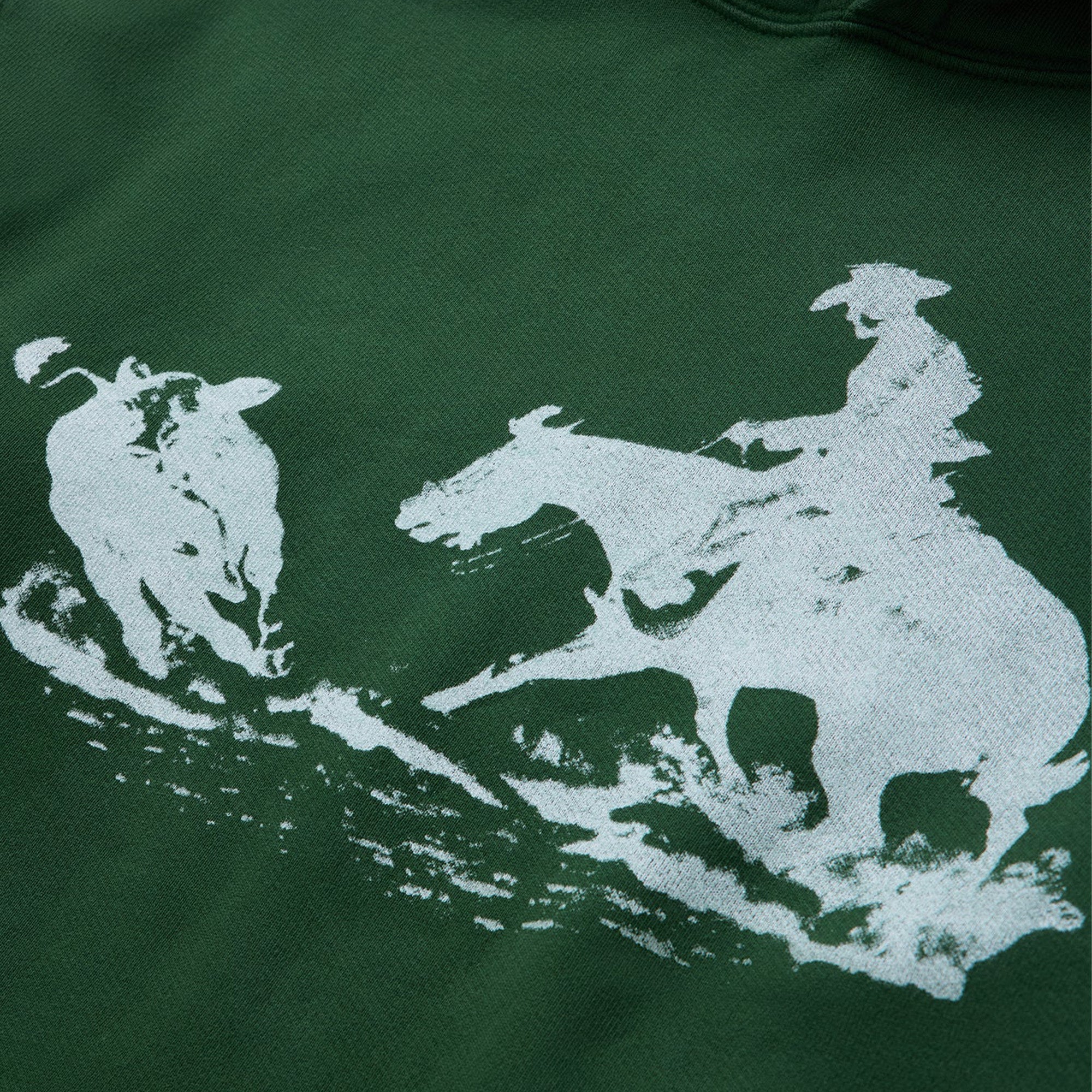 One of These Days Drifting Back Hoodie 'Washed Green' - ROOTED