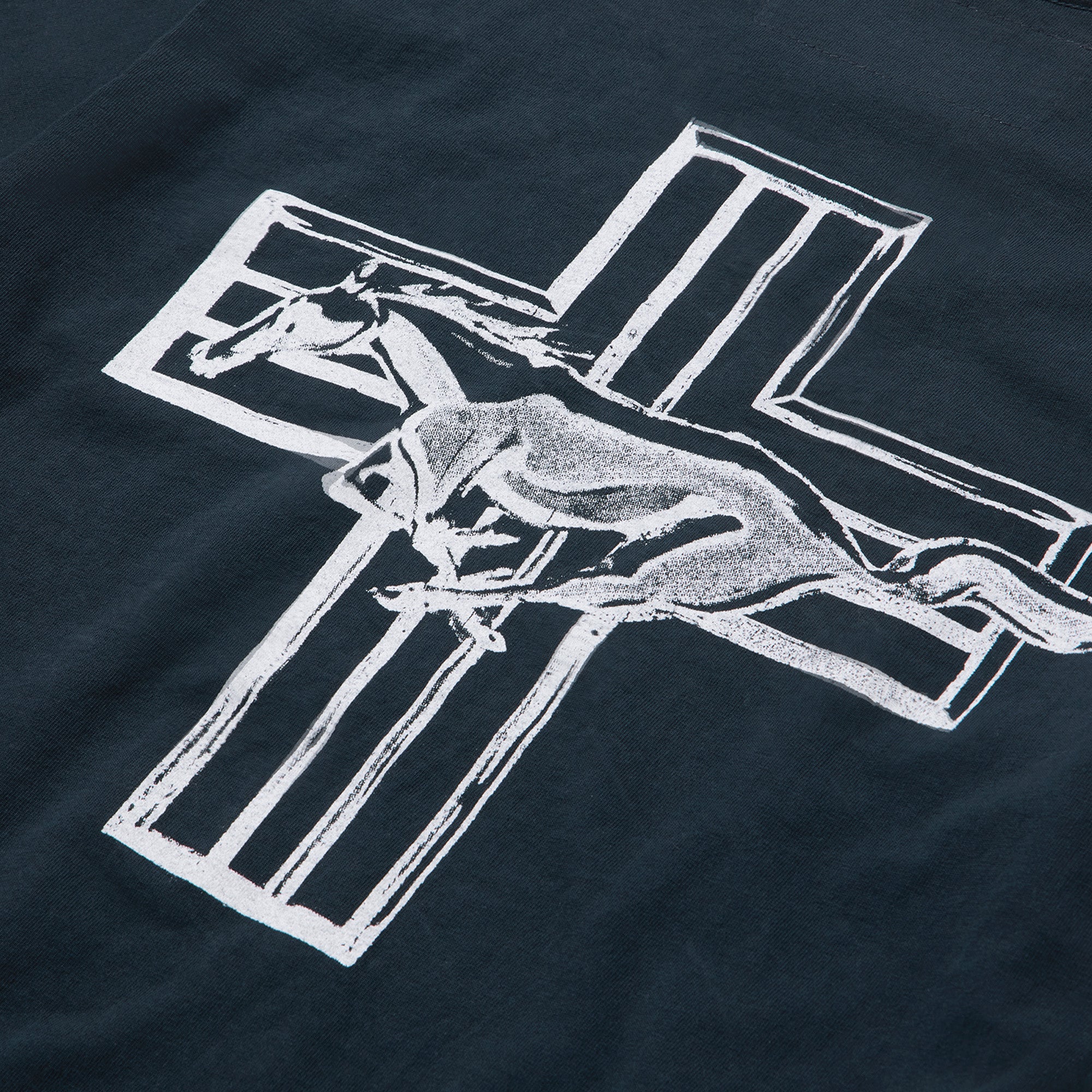 One of These Days Mustang Cross Tee 'Washed Black'