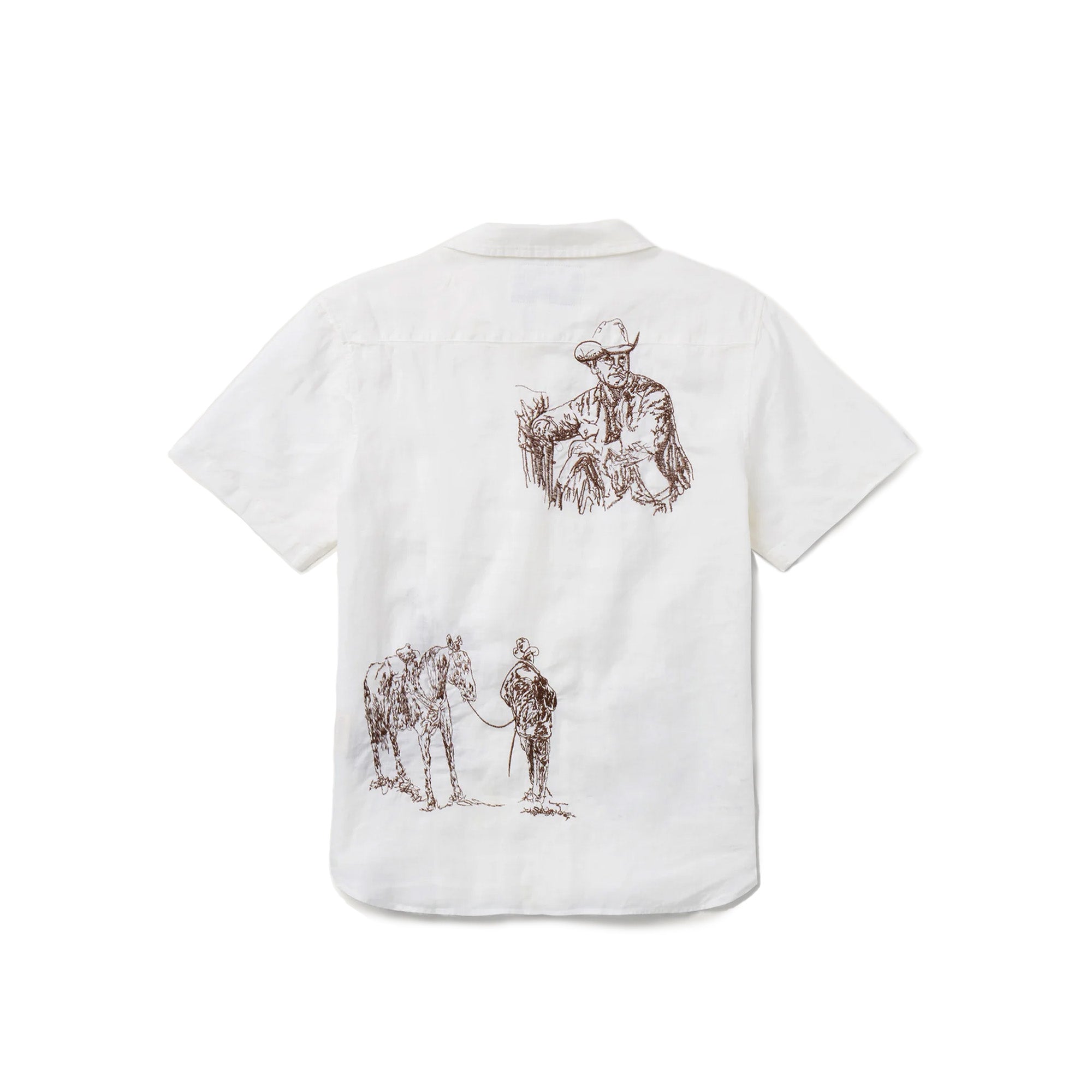 One of These Days Remeber Me Camp Shirt 'Ivory' - ROOTED