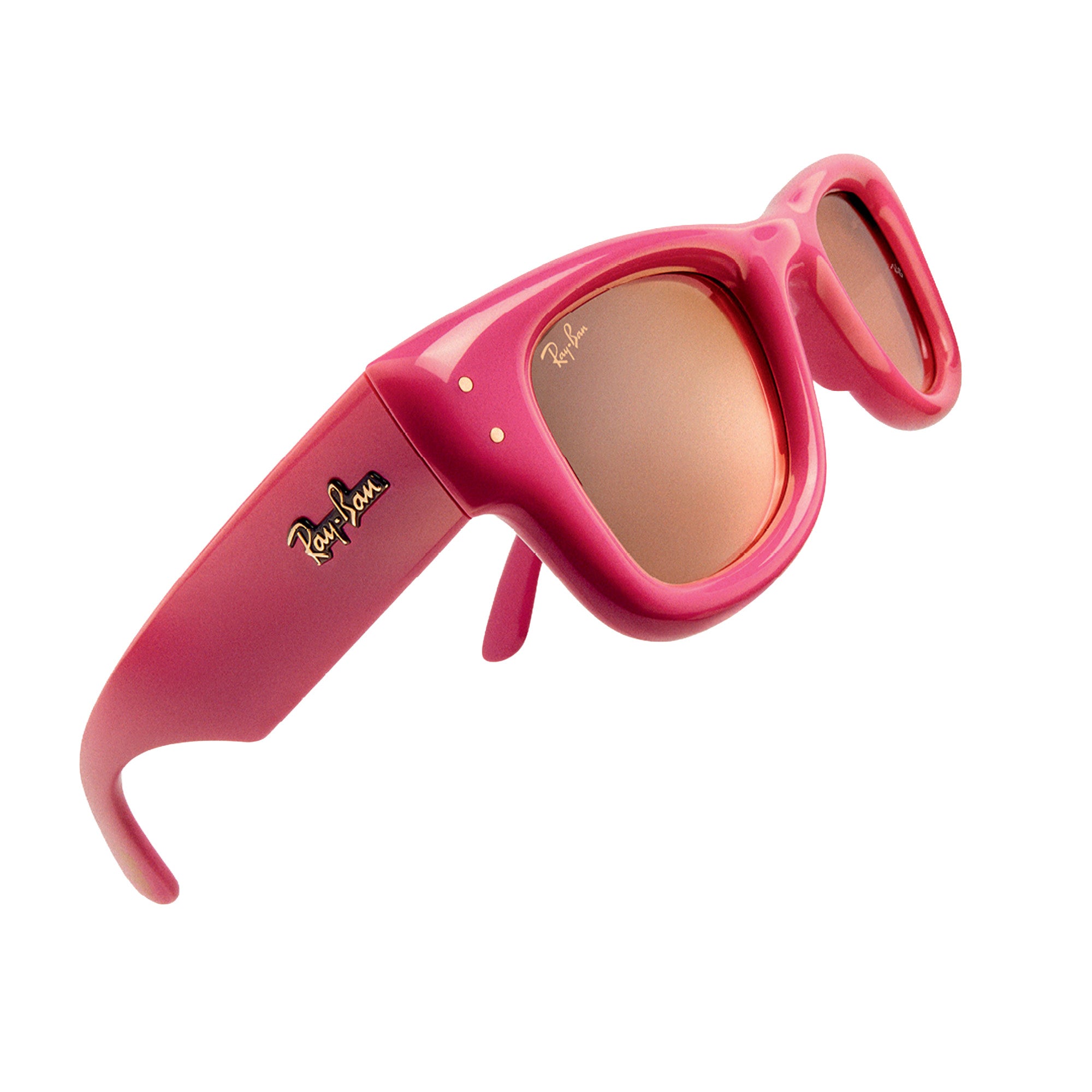 Ray-Ban x A$AP Wayfarer Puffer 'Pink/Brown Mirror'