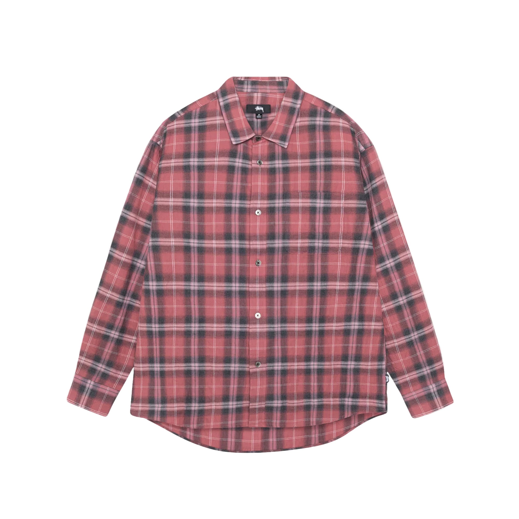 Stussy Beach Plaid Shirt 'Red' - ROOTED