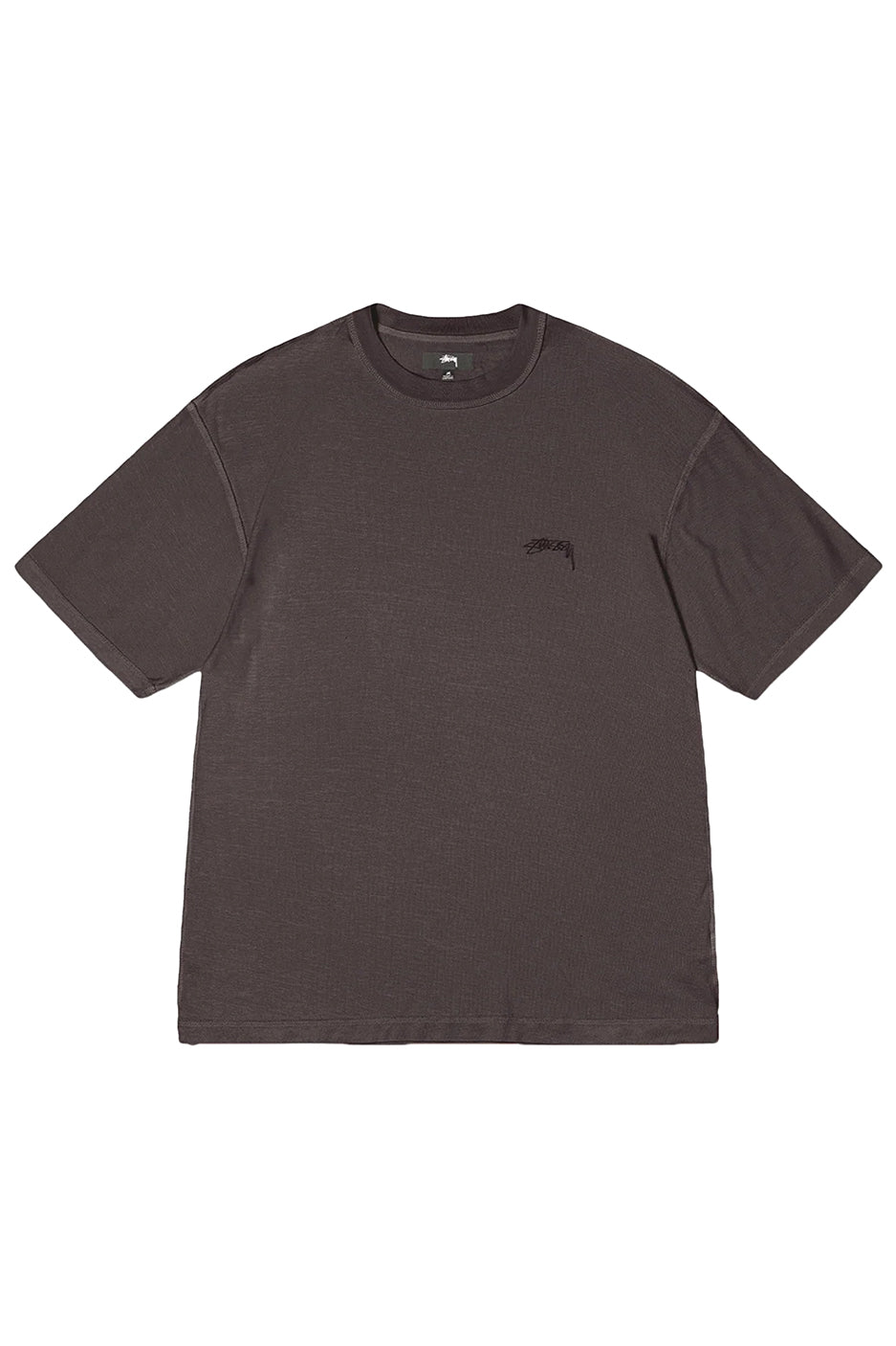 Stussy Lazy Tee 'Faded Black' - ROOTED