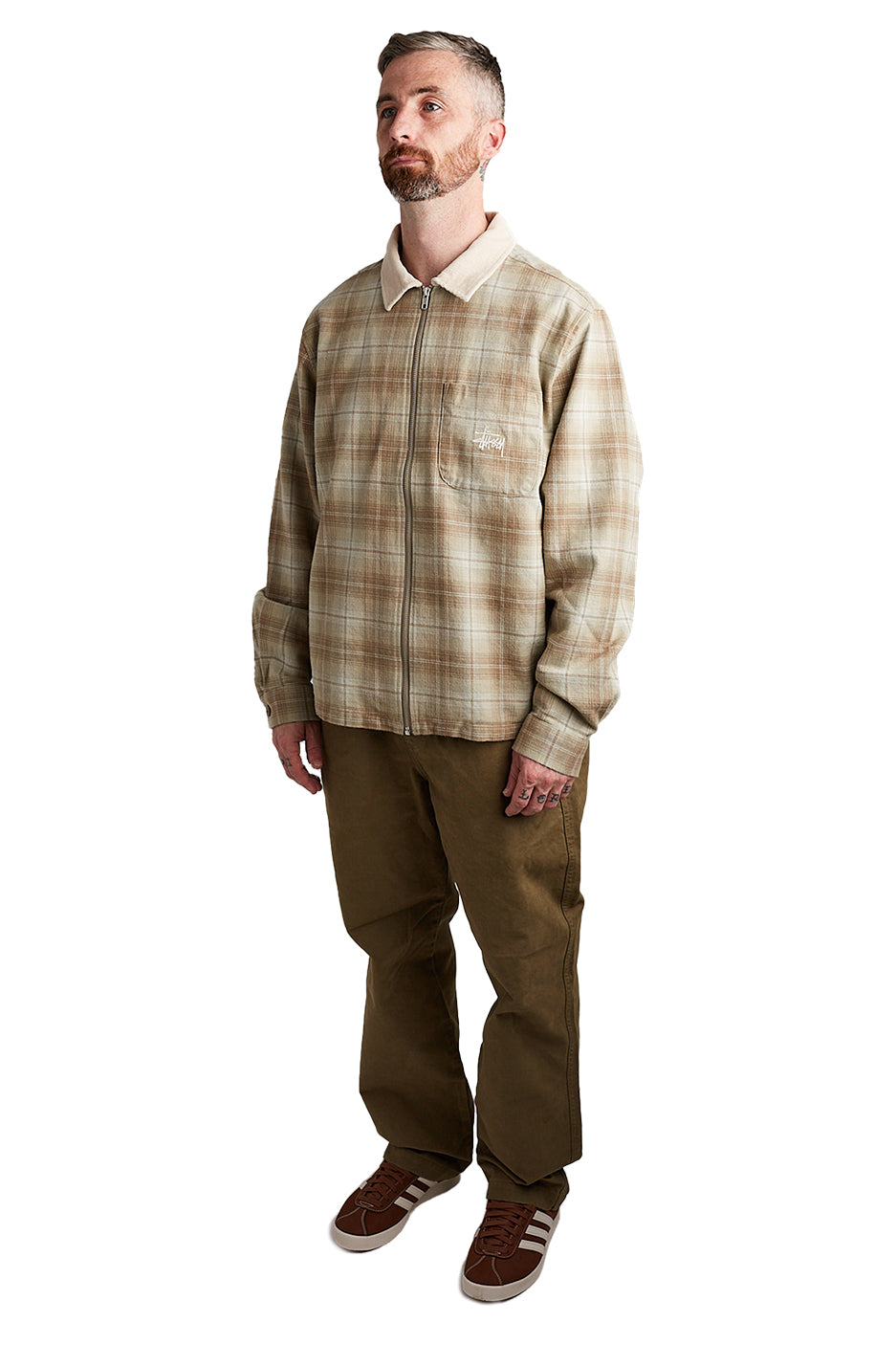 Stussy Brushed Beach Pants 'Olive' - ROOTED