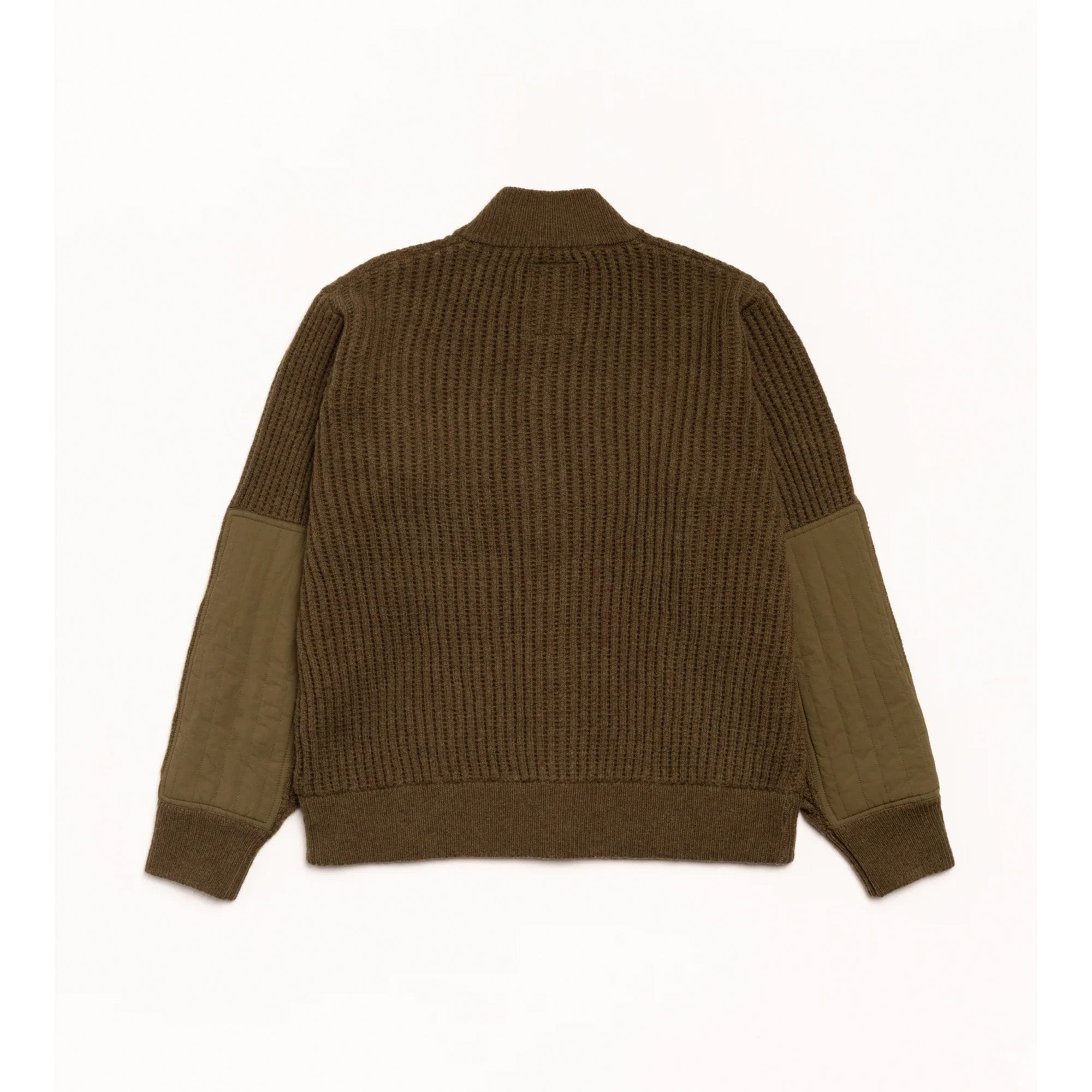 Stussy Military Patch Zip Sweater 'Green'