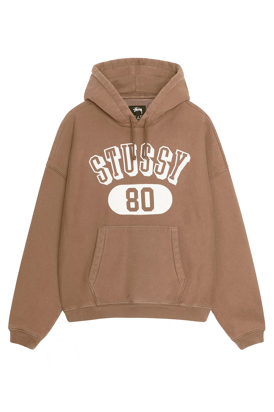 Stussy 80 Fleece Hoodie 'Brown' - ROOTED