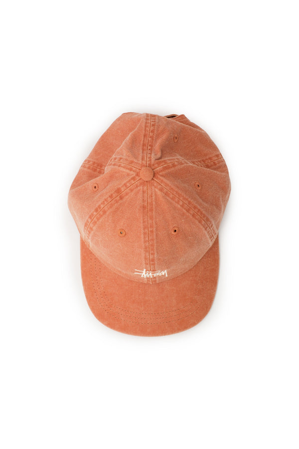 Stussy Washed Basic Low Pro Hat 'Rust Red' - ROOTED
