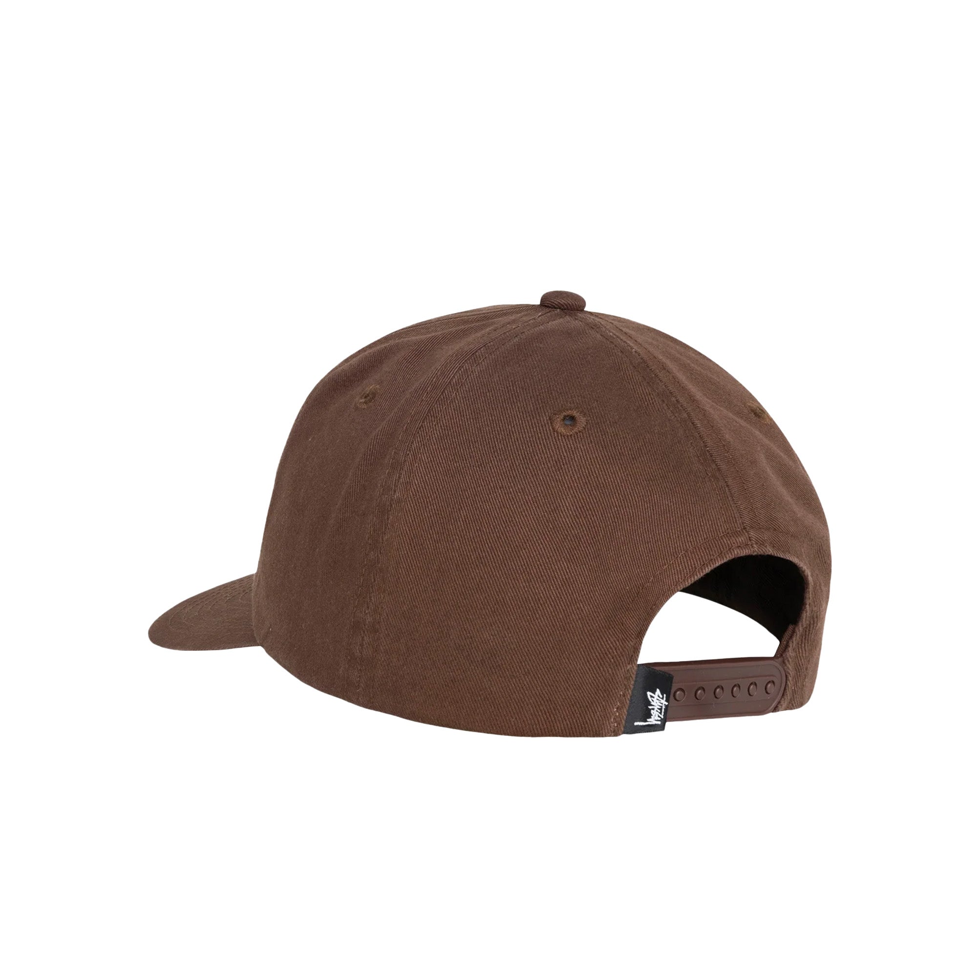 Stussy Big Stock Mid Depth Hat 'Chocolate' - ROOTED