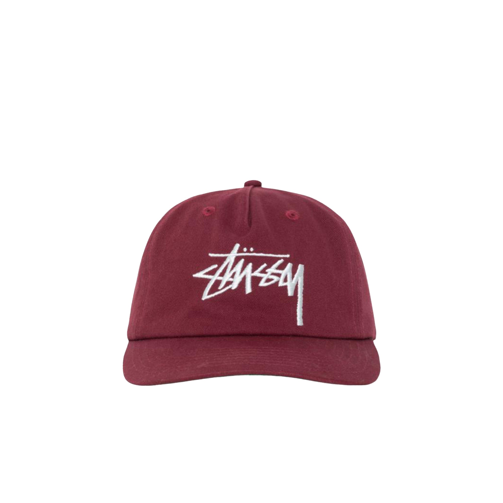 Stussy Big Stock Mid-Depth Hat 'Plum' - ROOTED