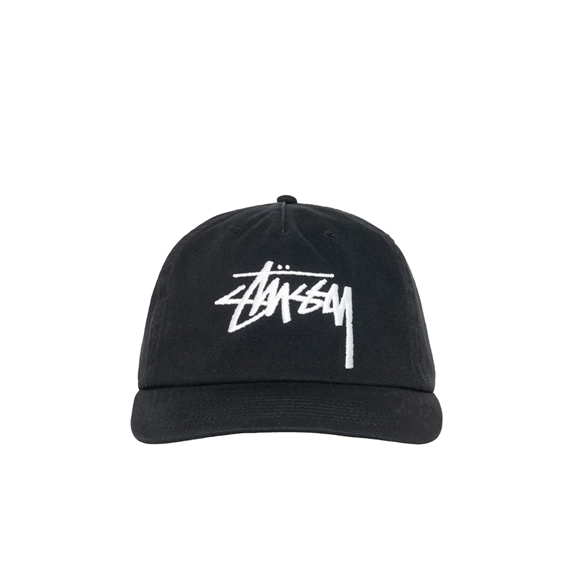 Stussy Big Stock Mid Depth Hat 'Shadow Black'