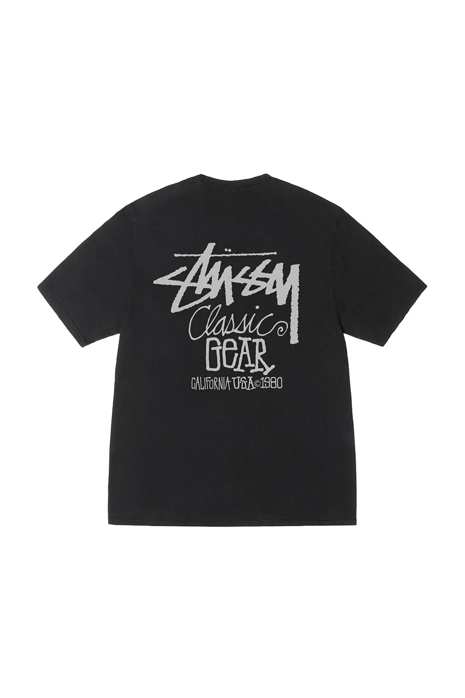 Stussy Classic Gear Pig Dyed Tee 'Black'