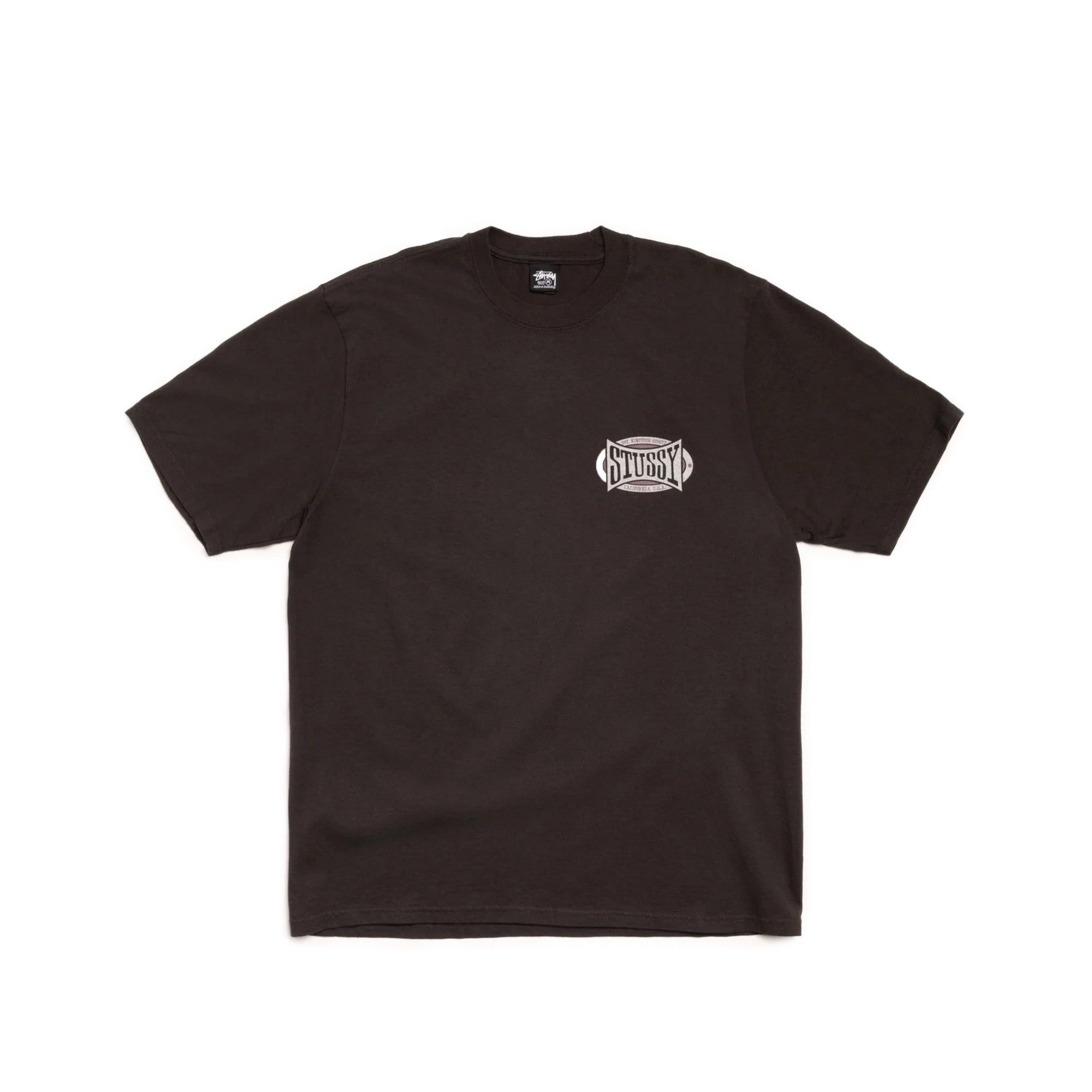 Stussy Champion Oval Tee 'Faded Black'