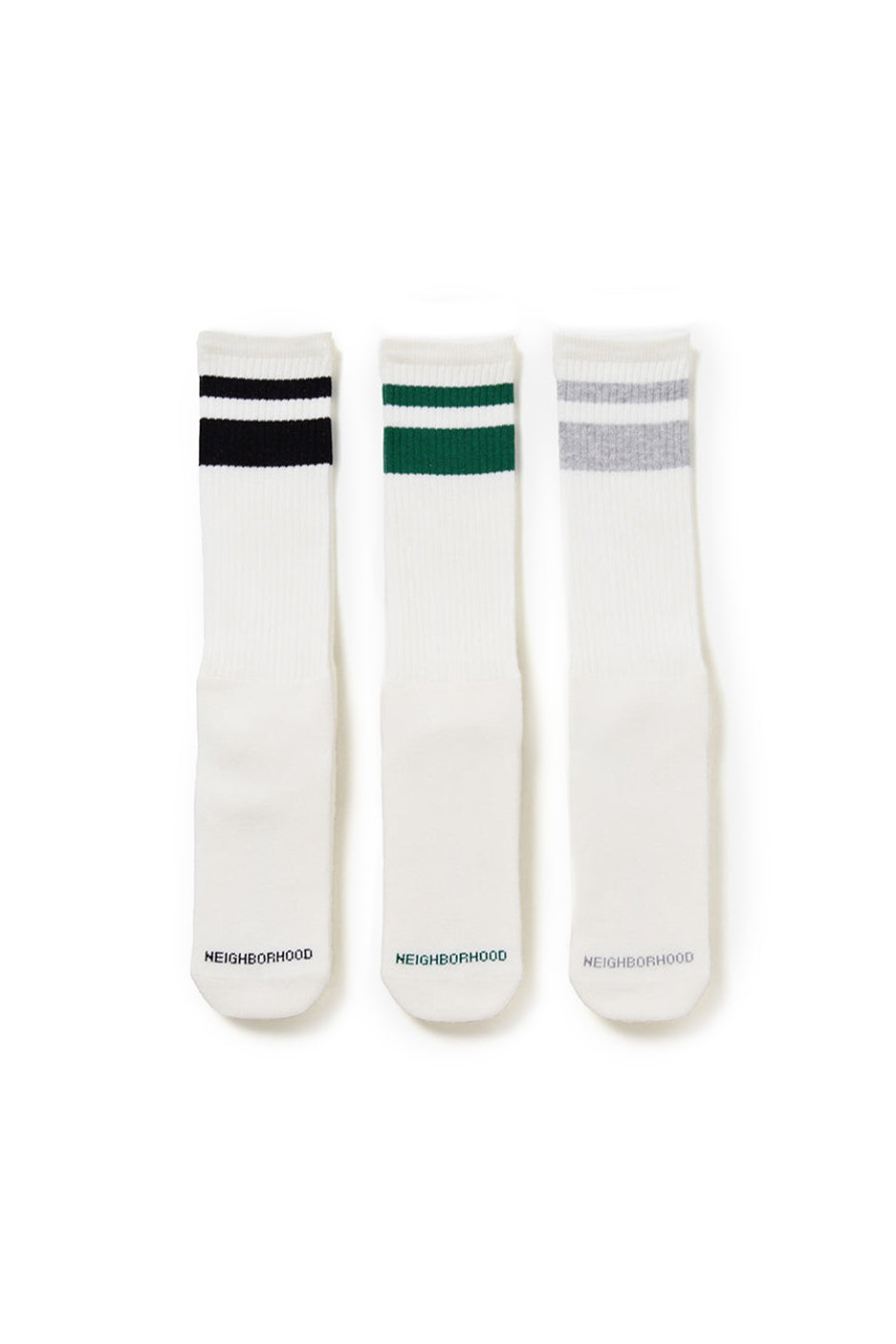 Neighborhood Classic 3-Pack Socks 'White' - ROOTED