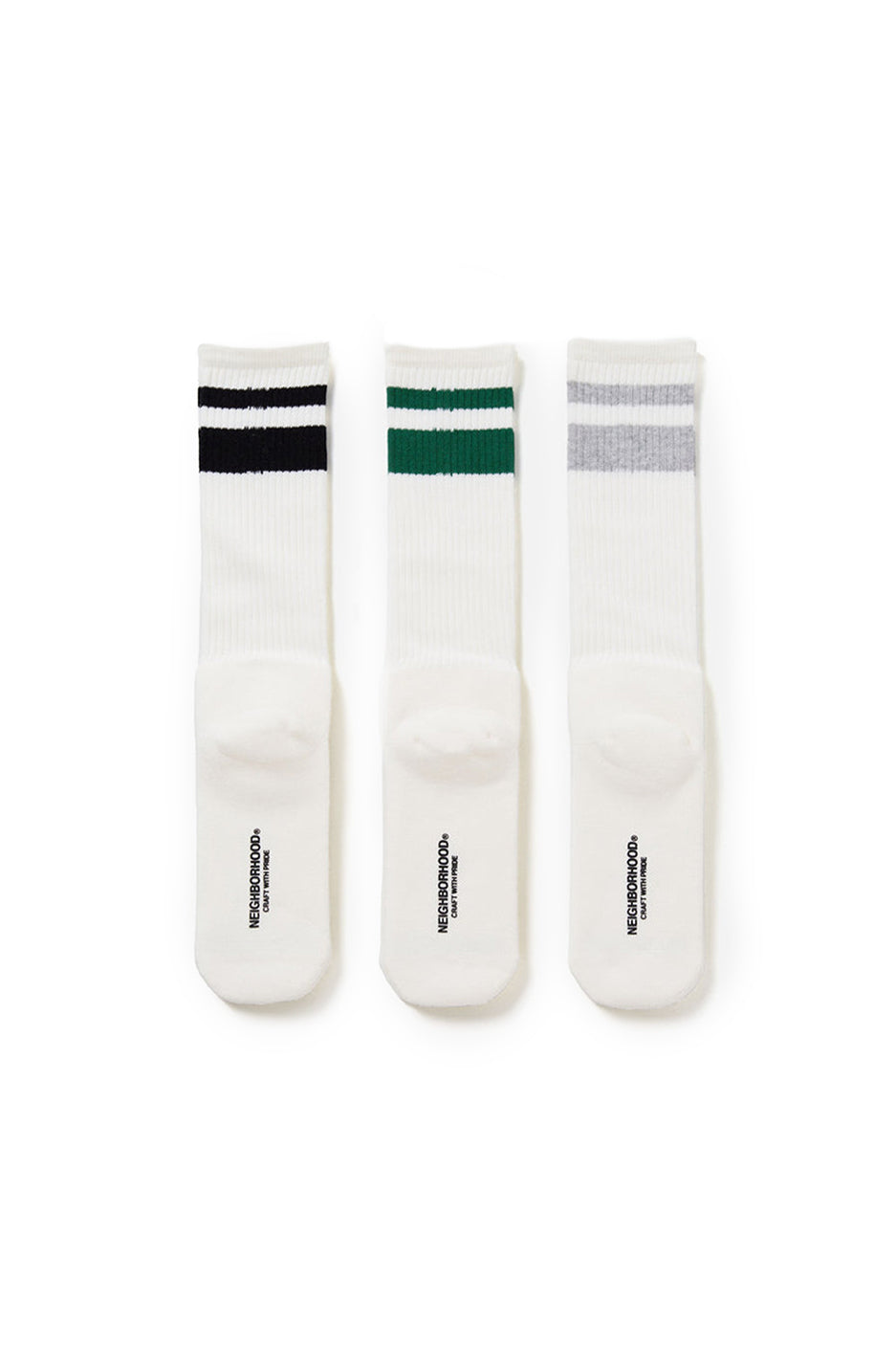 Neighborhood Classic 3-Pack Socks 'White' - ROOTED