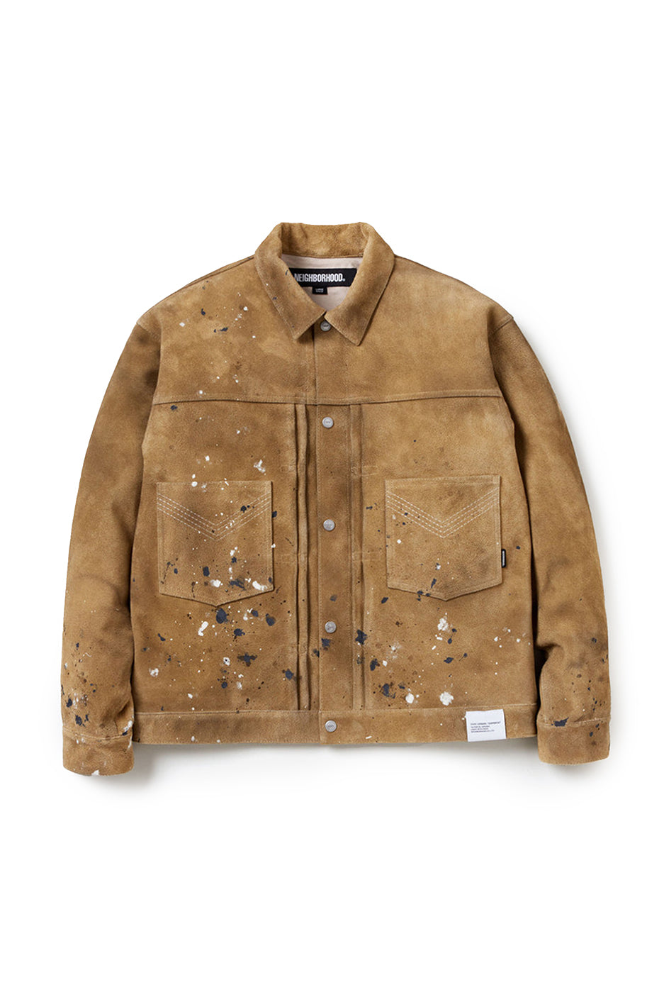 Neighborhood Drip Suede Jacket 'Beige' - ROOTED
