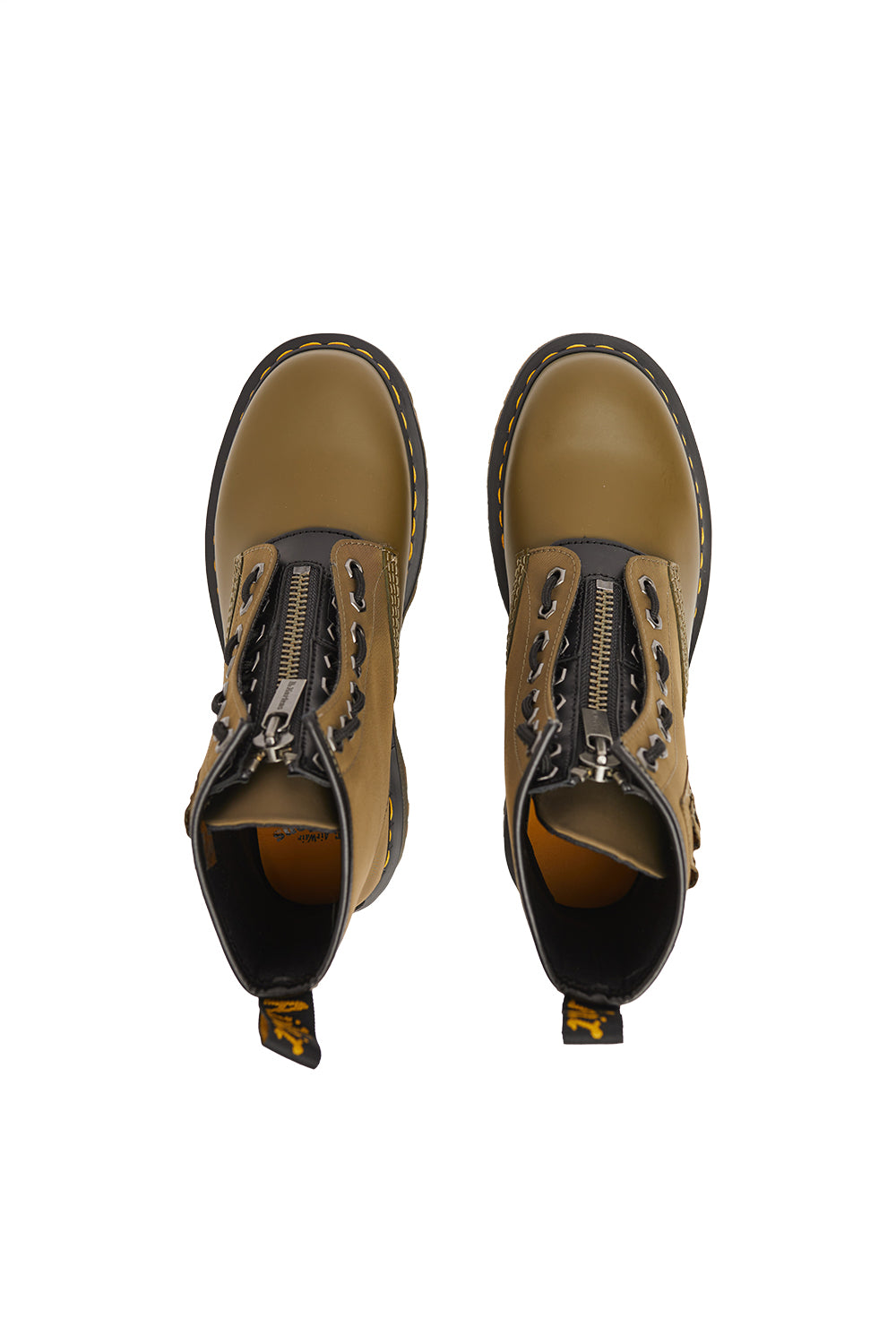 Dr Martens 1460 Ben Alpha DMs 'Olive/Black Smooth/Nylon' - ROOTED