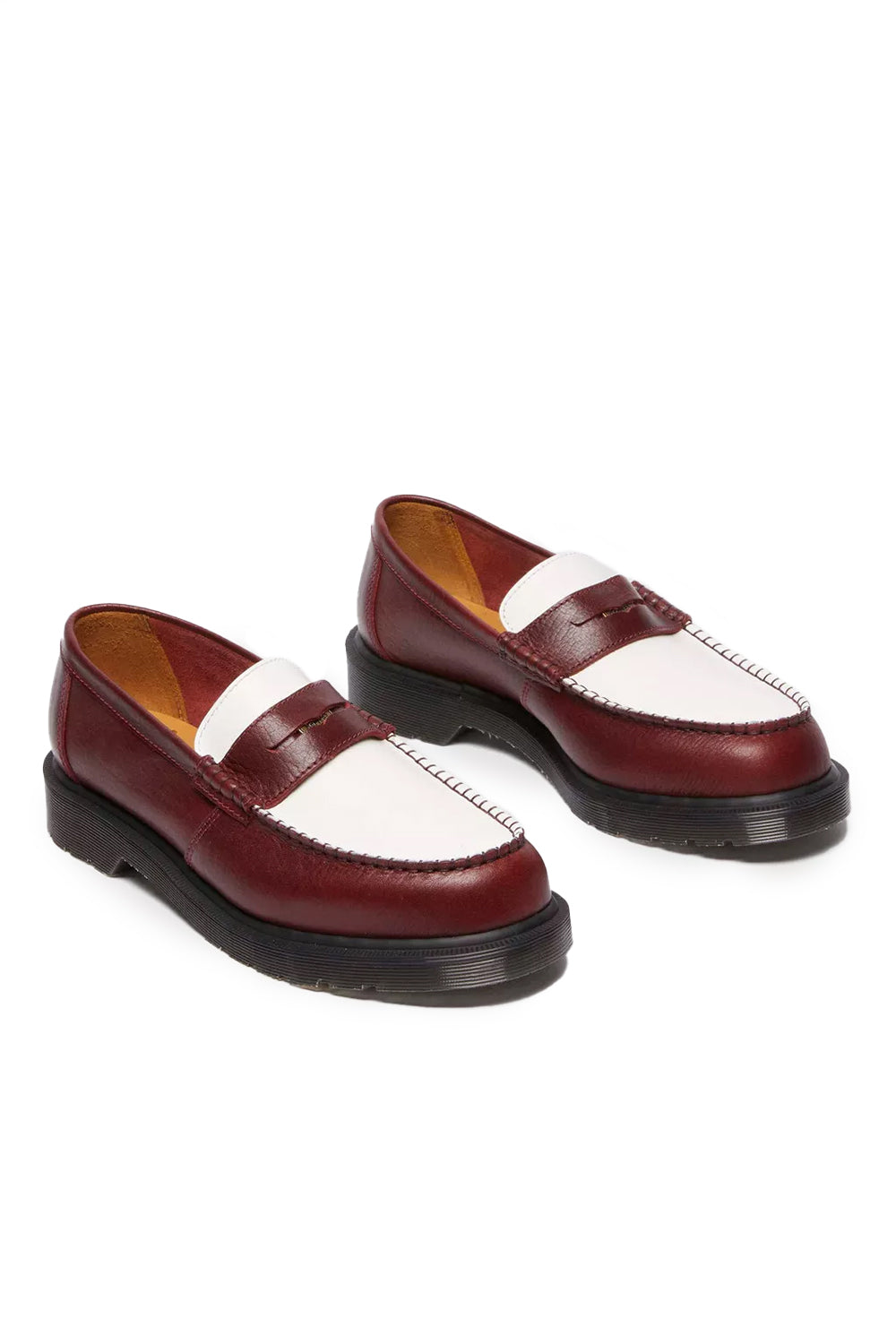 Dr Martens Classic Calf & Smooth Penton 'Burgundy/White' - ROOTED