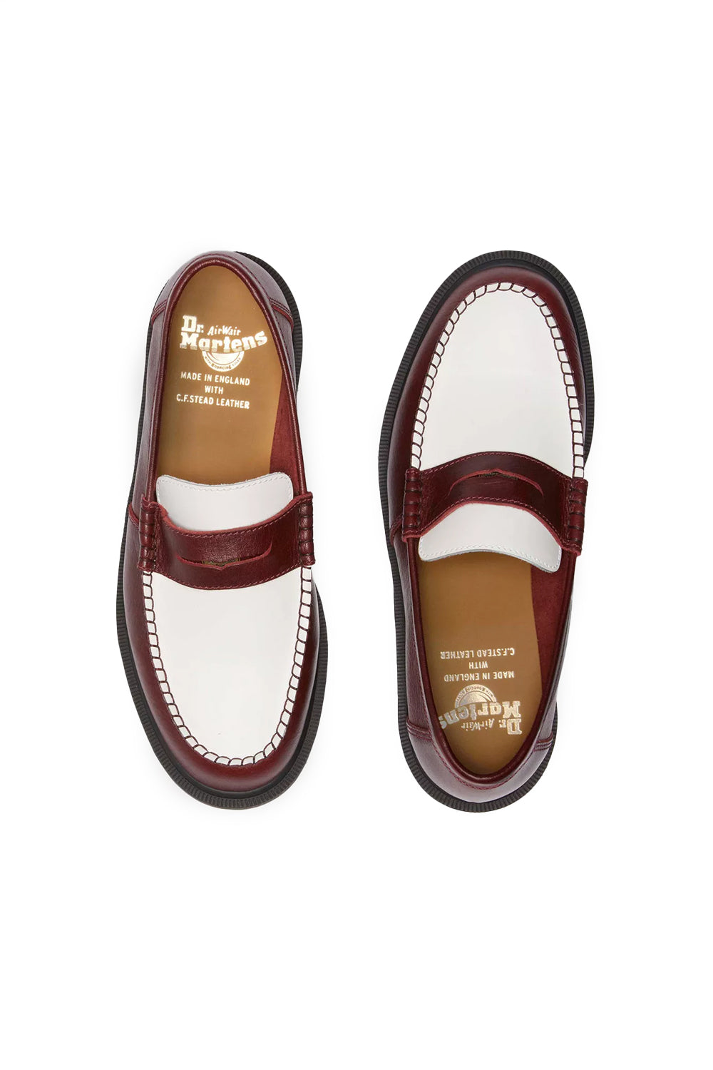 Dr Martens Classic Calf & Smooth Penton 'Burgundy/White' - ROOTED