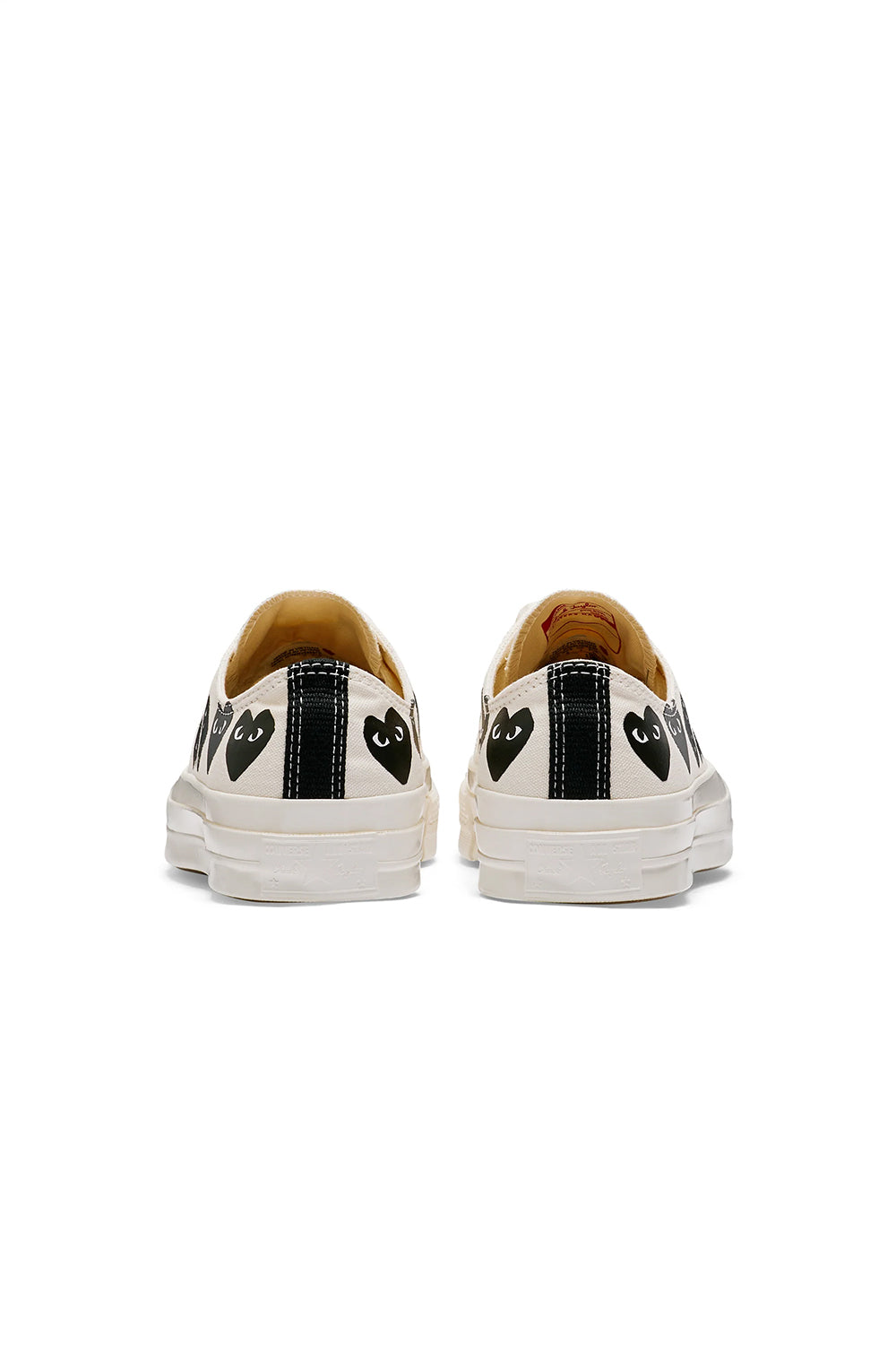 COMME des GARÇONS Play Converse Multi Heart Low 'White/Black' - ROOTED