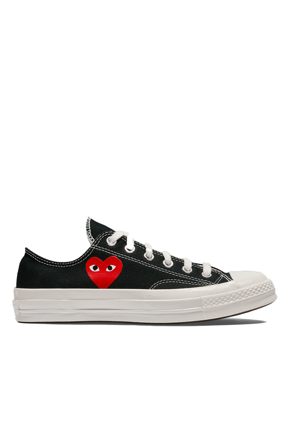 COMME des GARÇONS Play Converse Chuck 70 Ox Small Heart 'Black' - ROOTED
