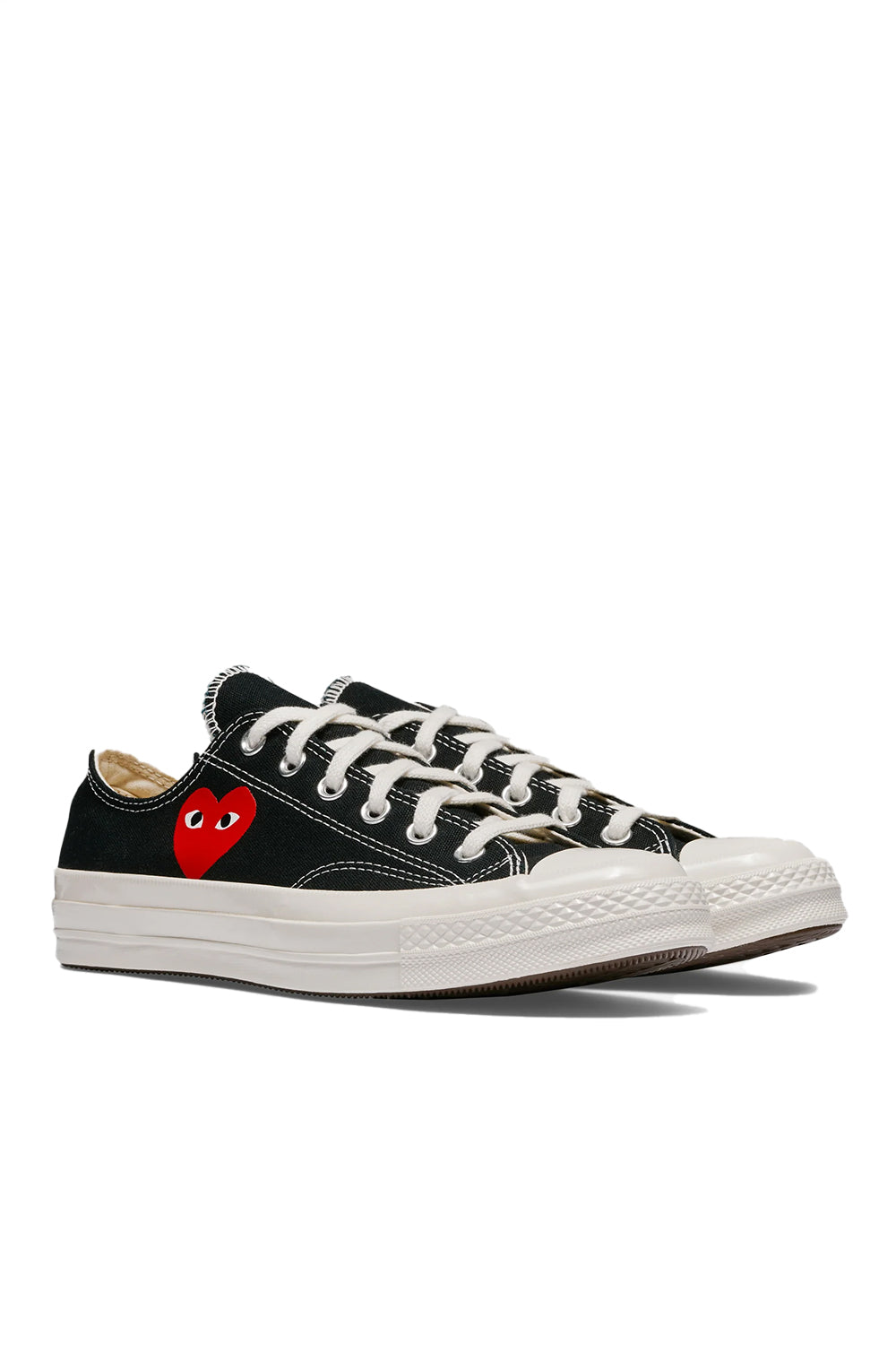 COMME des GARÇONS Play Converse Chuck 70 Ox Small Heart 'Black' - ROOTED