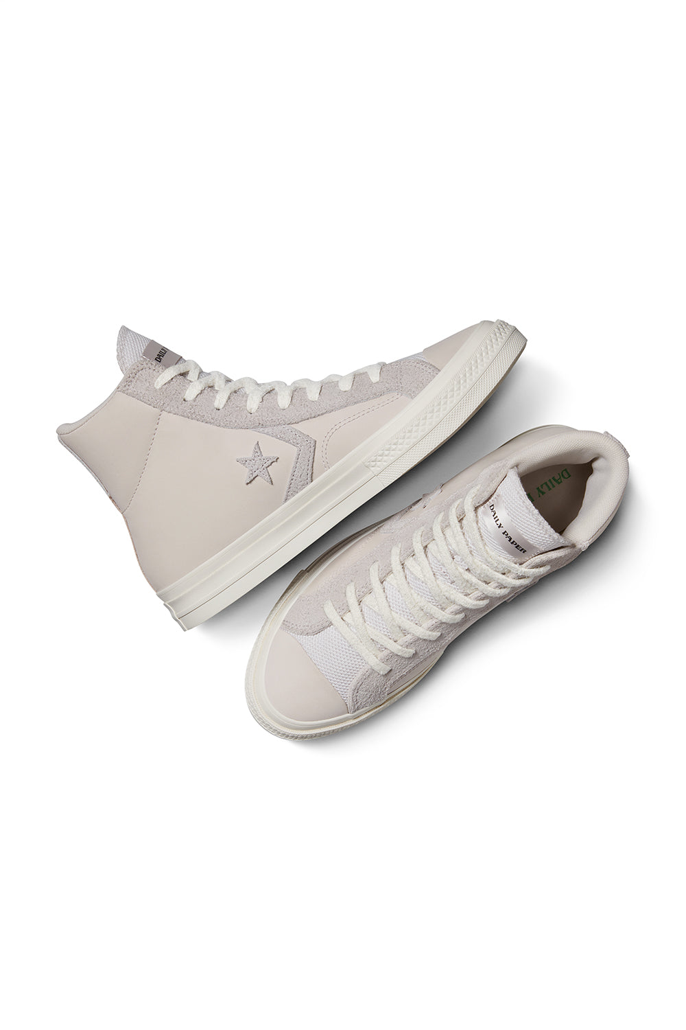 Converse x Daily Paper Star Player 76 Hi 'White Sand/Fern Green/Cyber Yellow' - ROOTED