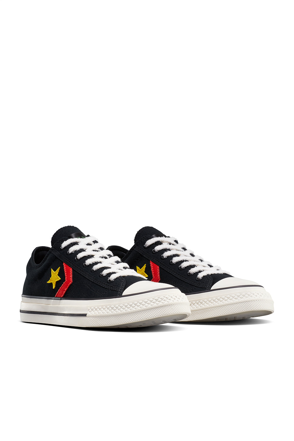 Converse x Daily Paper Star Player 76 Ox 'Black/Fern Green/Cyber Yellow' - ROOTED