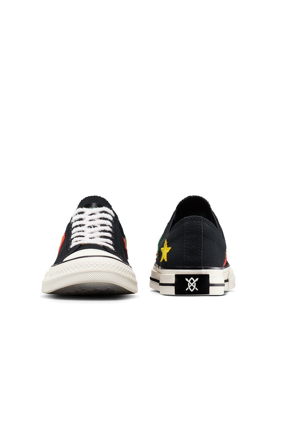 Converse x Daily Paper Star Player 76 Ox 'Black/Fern Green/Cyber Yellow' - ROOTED