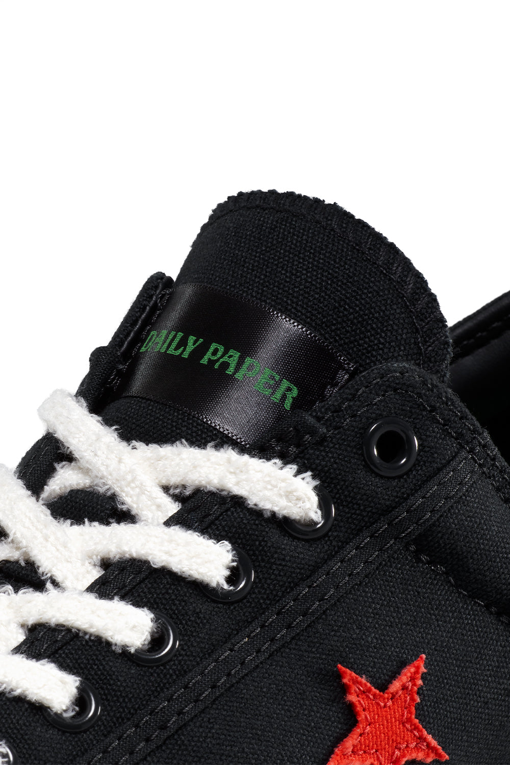 Converse x Daily Paper Star Player 76 Ox 'Black/Fern Green/Cyber Yellow' - ROOTED