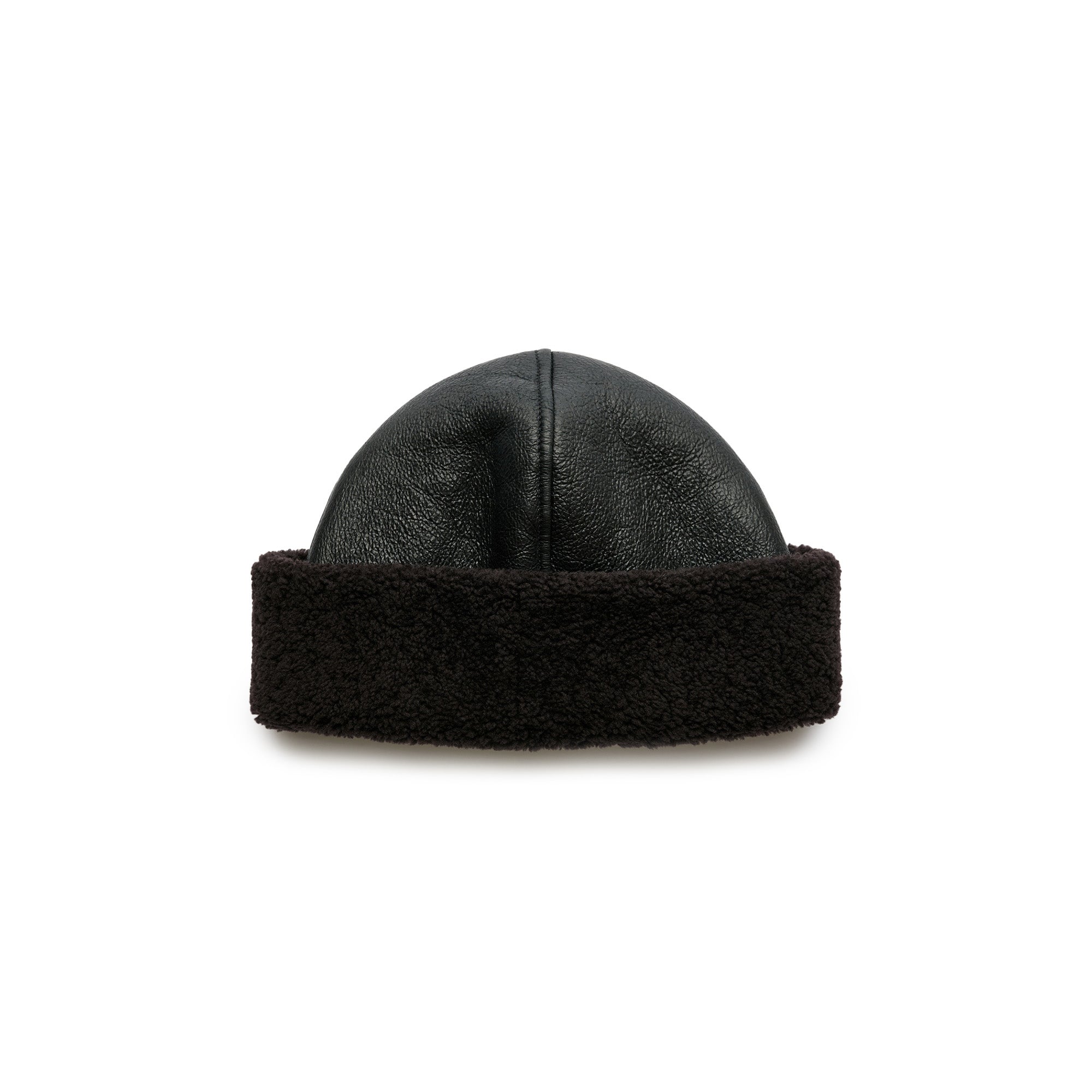 Our Legacy Blizzard Hat 'Dark Brown Aviator Shearling' - ROOTED