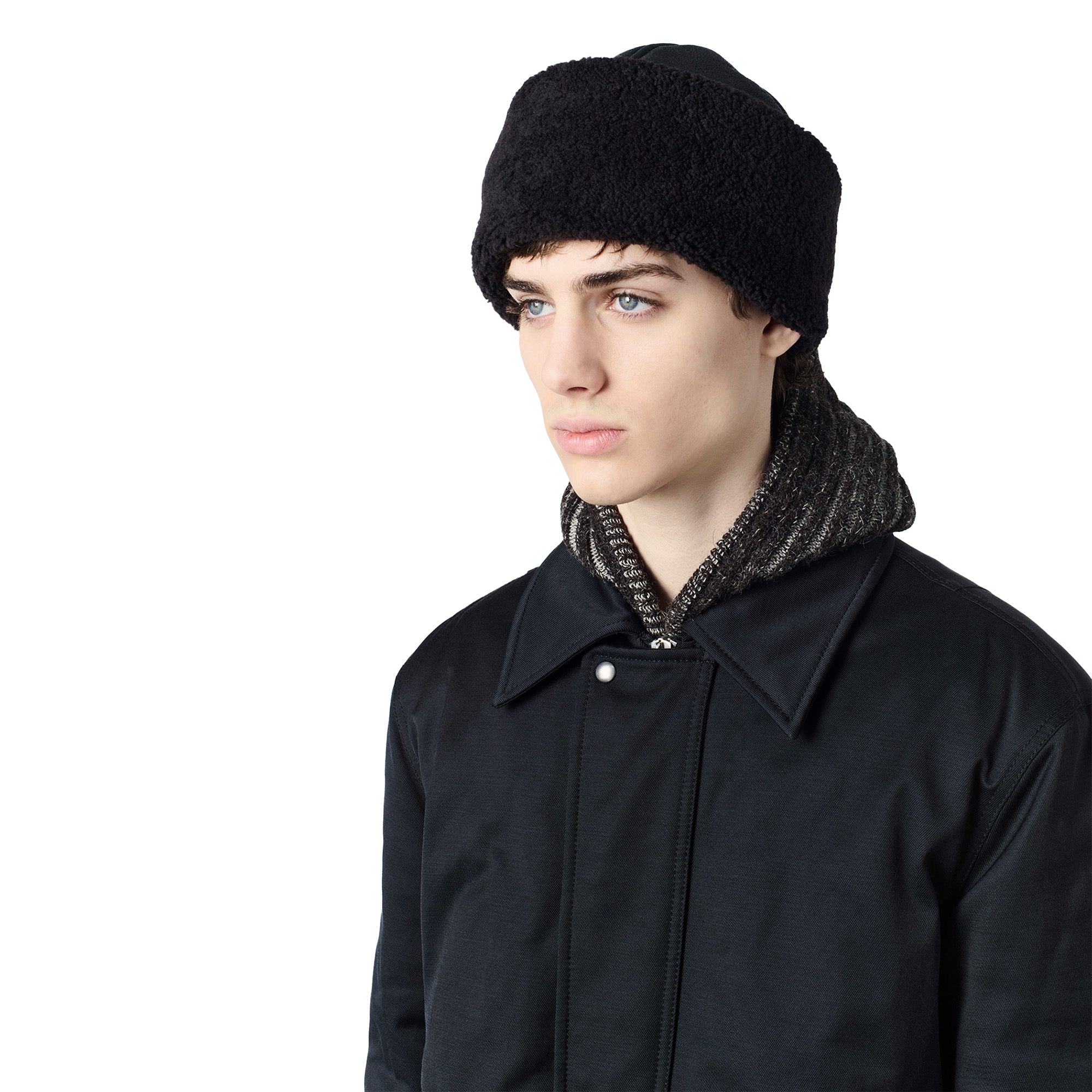 Our Legacy Blizzard Hat 'Dark Brown Aviator Shearling' - ROOTED