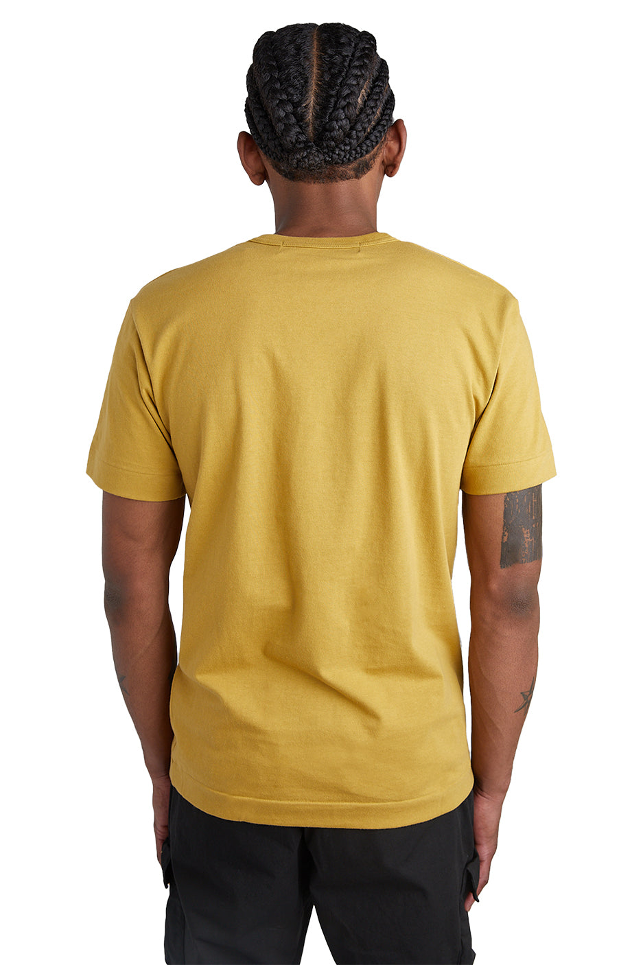 COMME des GARÇONS PLAY Small Heart Tee 'Mustard' - ROOTED