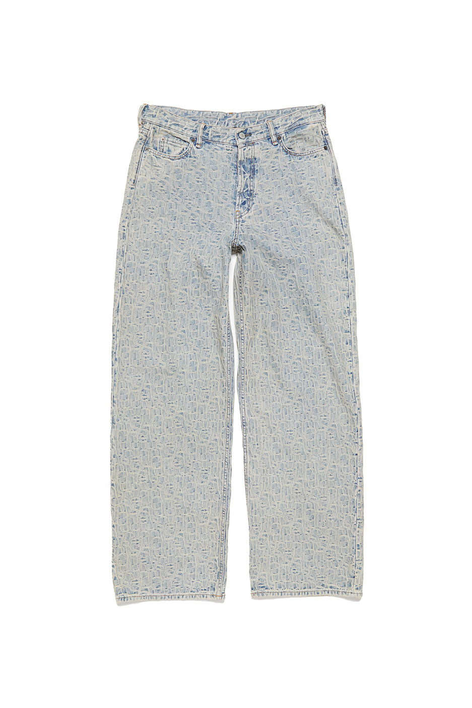 Acne Studios 1981M FN Monogram Pants 'Blue/Beige' - ROOTED