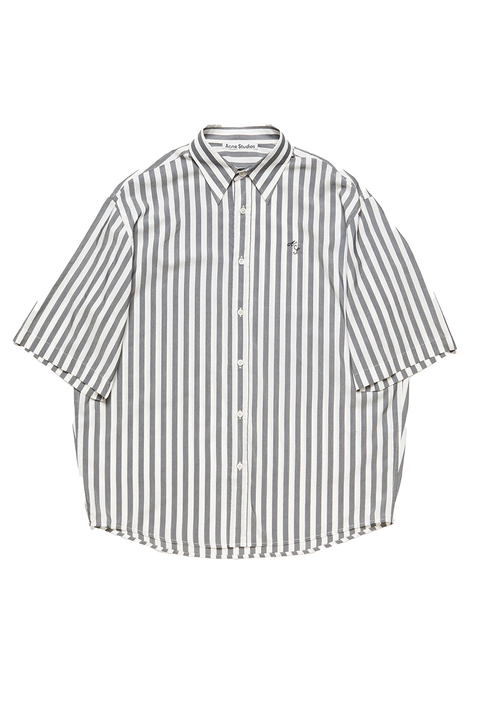 Acne Studios SS Striped Shirt 'Black/White' - ROOTED