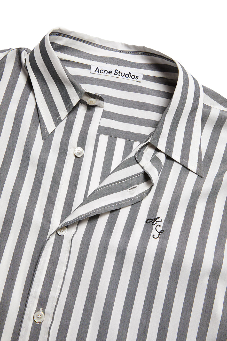 Acne Studios SS Striped Shirt 'Black/White' - ROOTED