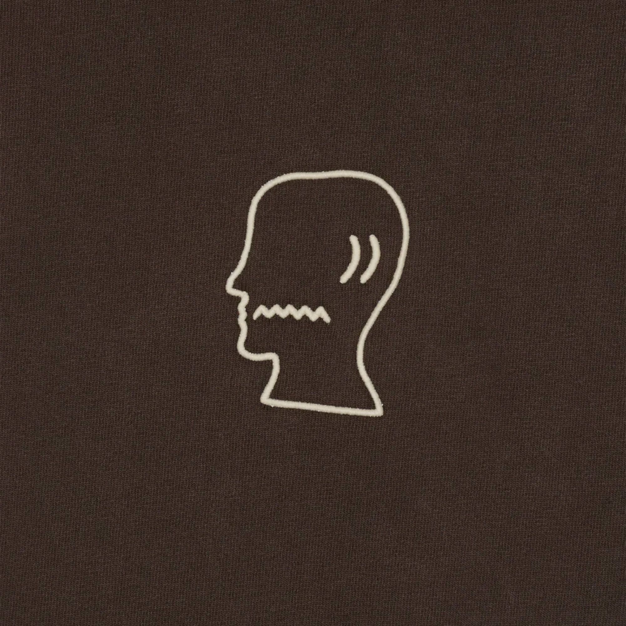 Brain Dead Heavyweight 3D Logohead Tee 'Brown'