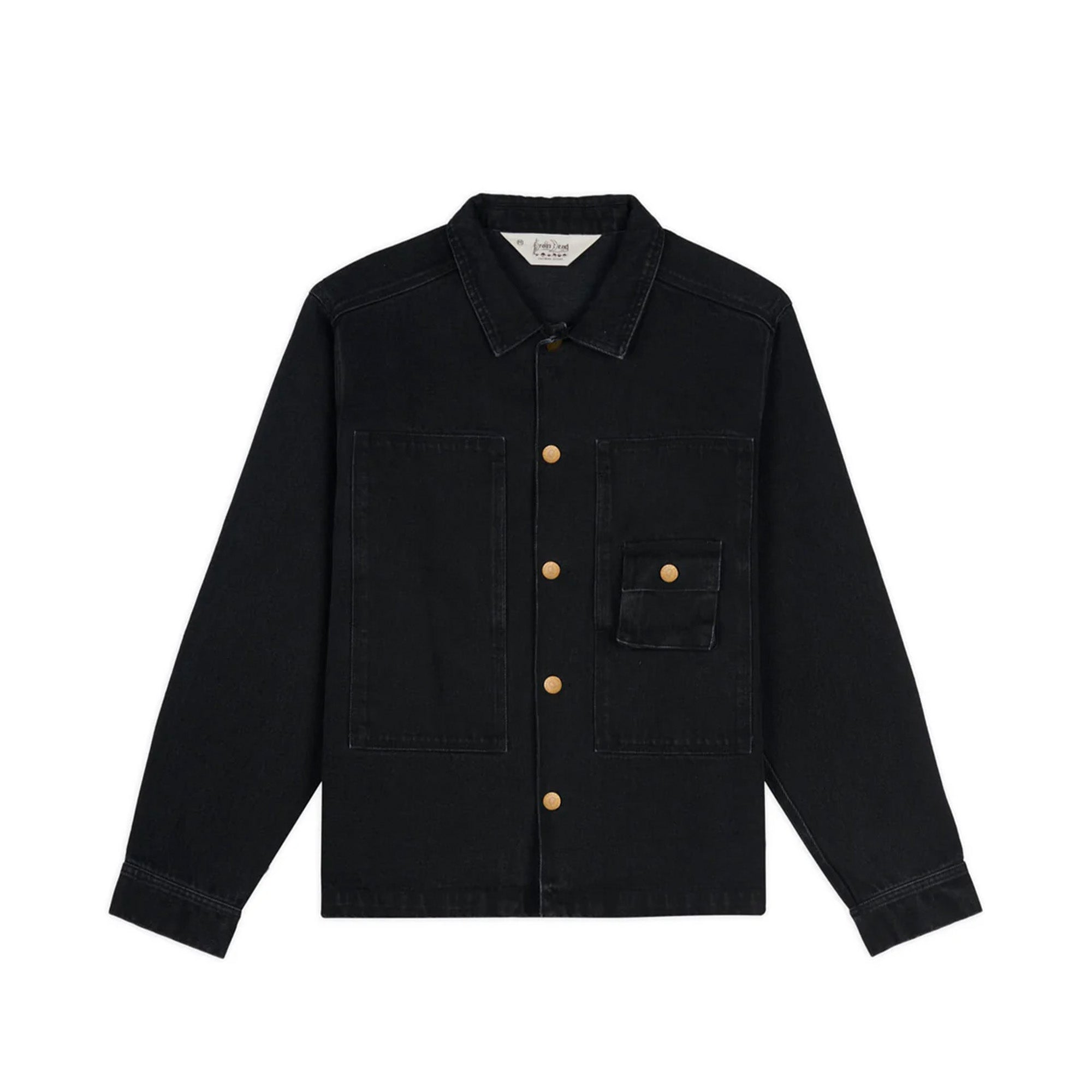 Brain Dead Denim 37 Work Shirt 'Washed Black' - ROOTED