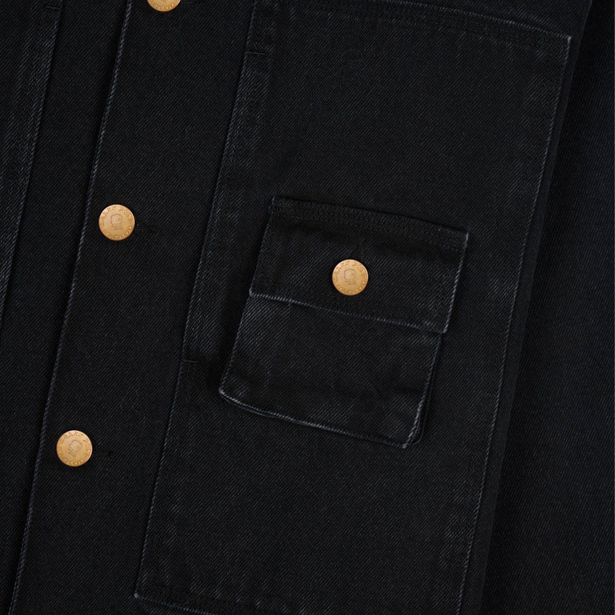 Brain Dead Denim 37 Work Shirt 'Washed Black' - ROOTED