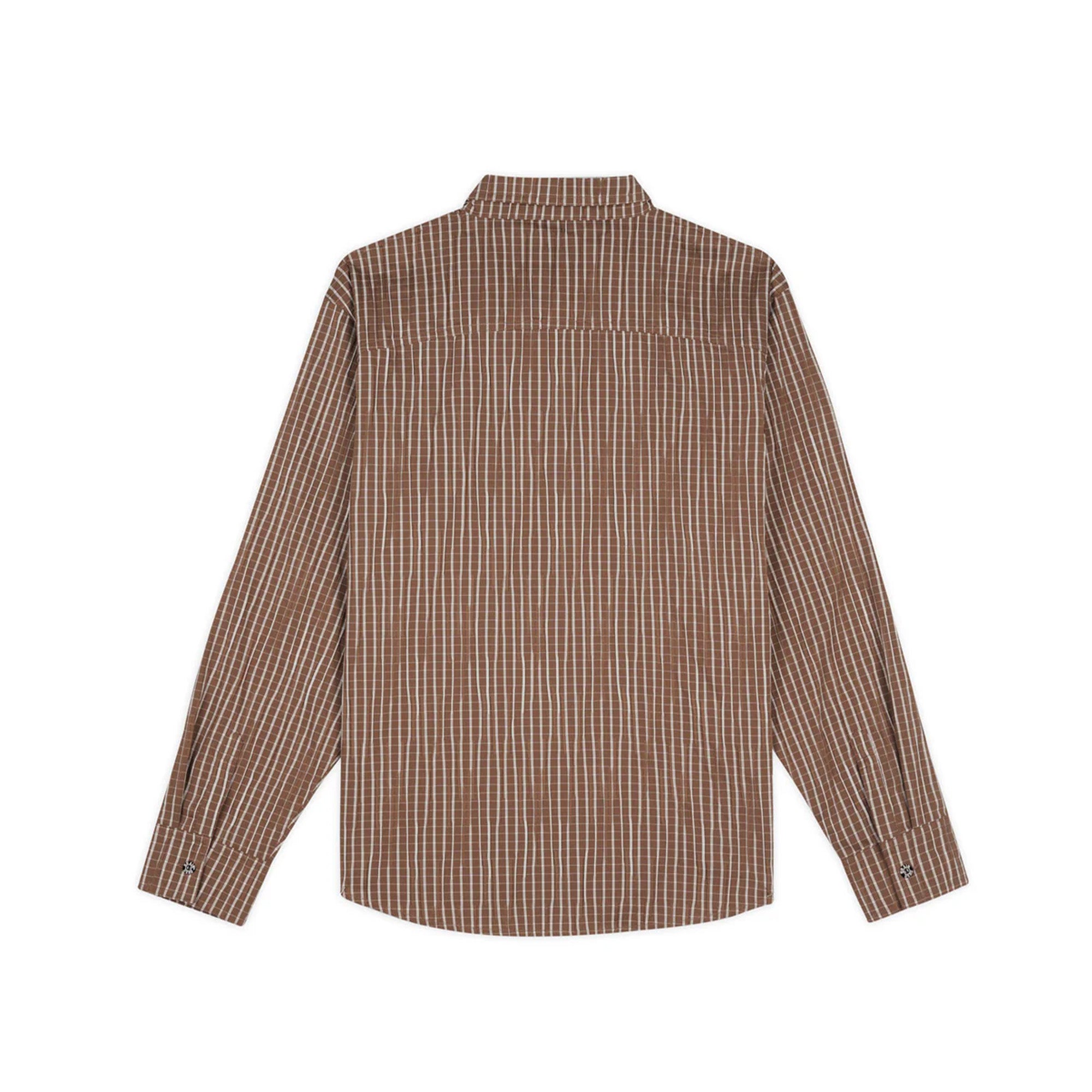 Brain Dead Organic Placket Shirt 'Brown' - ROOTED