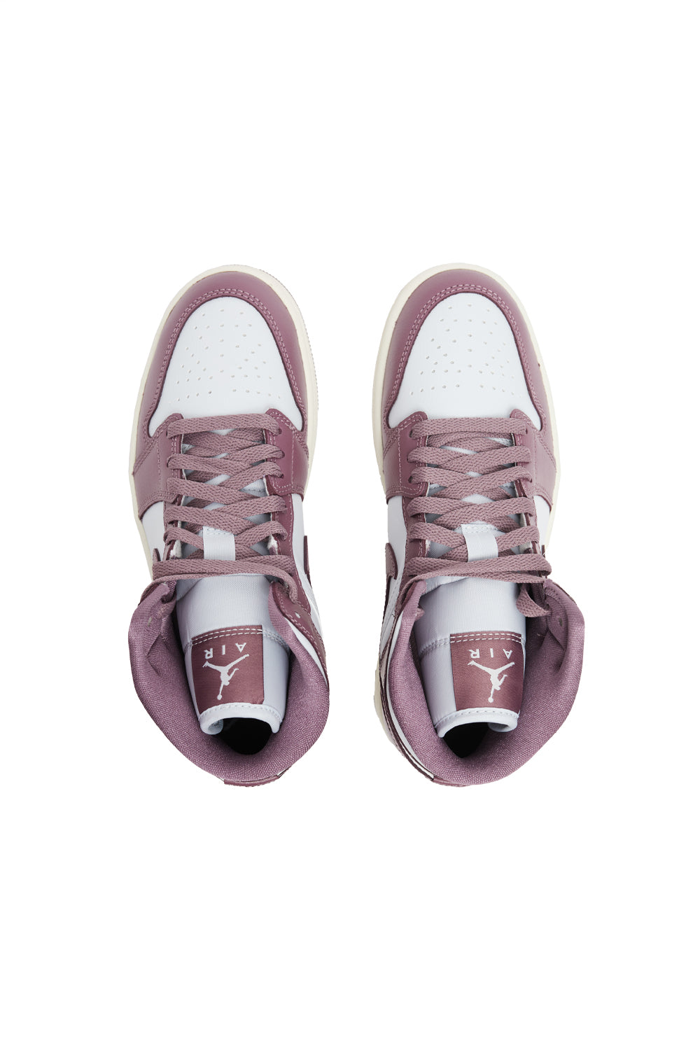 Air Jordan Womens 1 'Pure Platinum/Sky J Mauve' - ROOTED