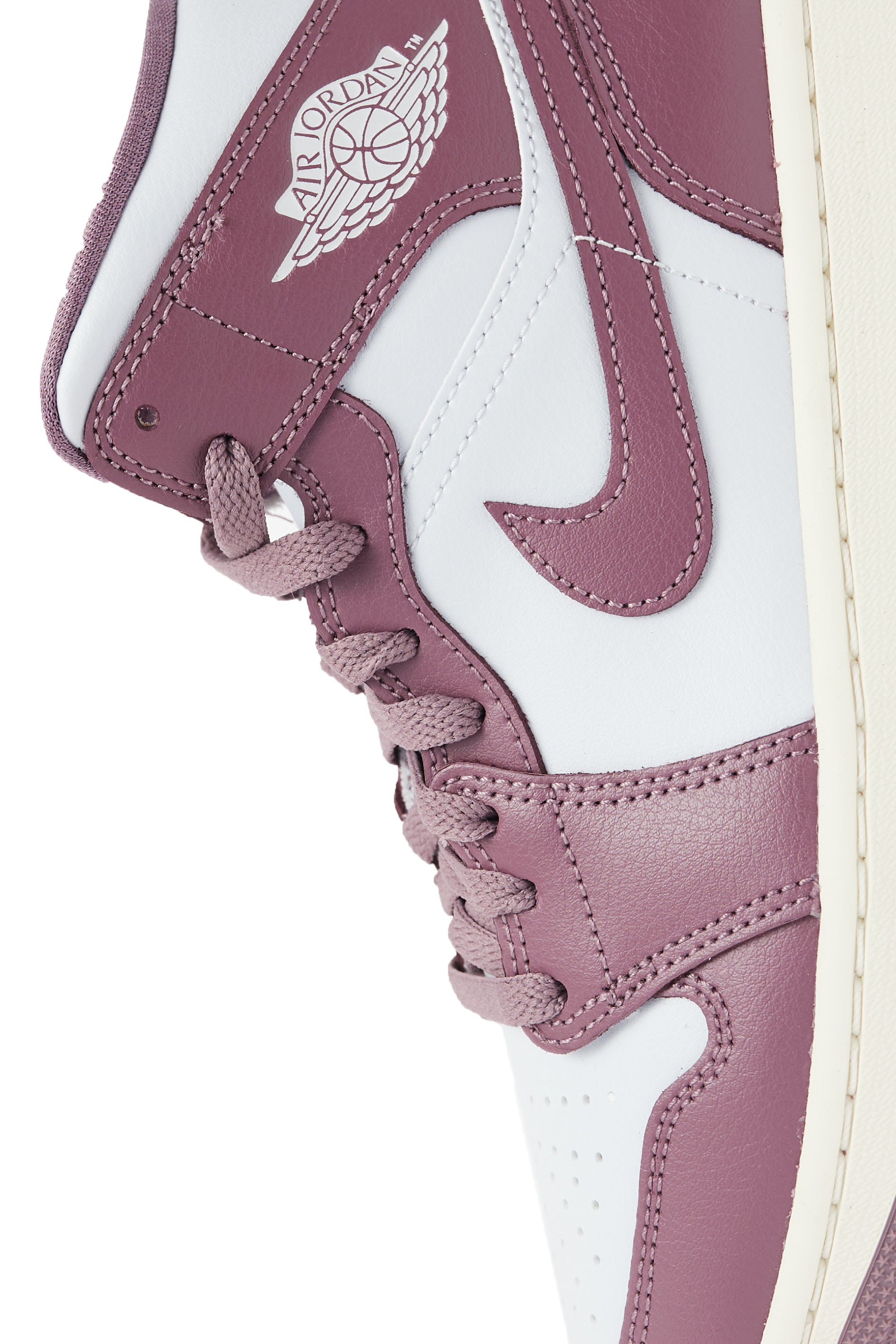 Air Jordan Womens 1 'Pure Platinum/Sky J Mauve' - ROOTED