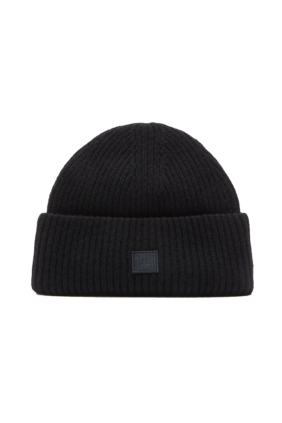 Acne Studios Ribbed Face Beanie 'Black' - ROOTED