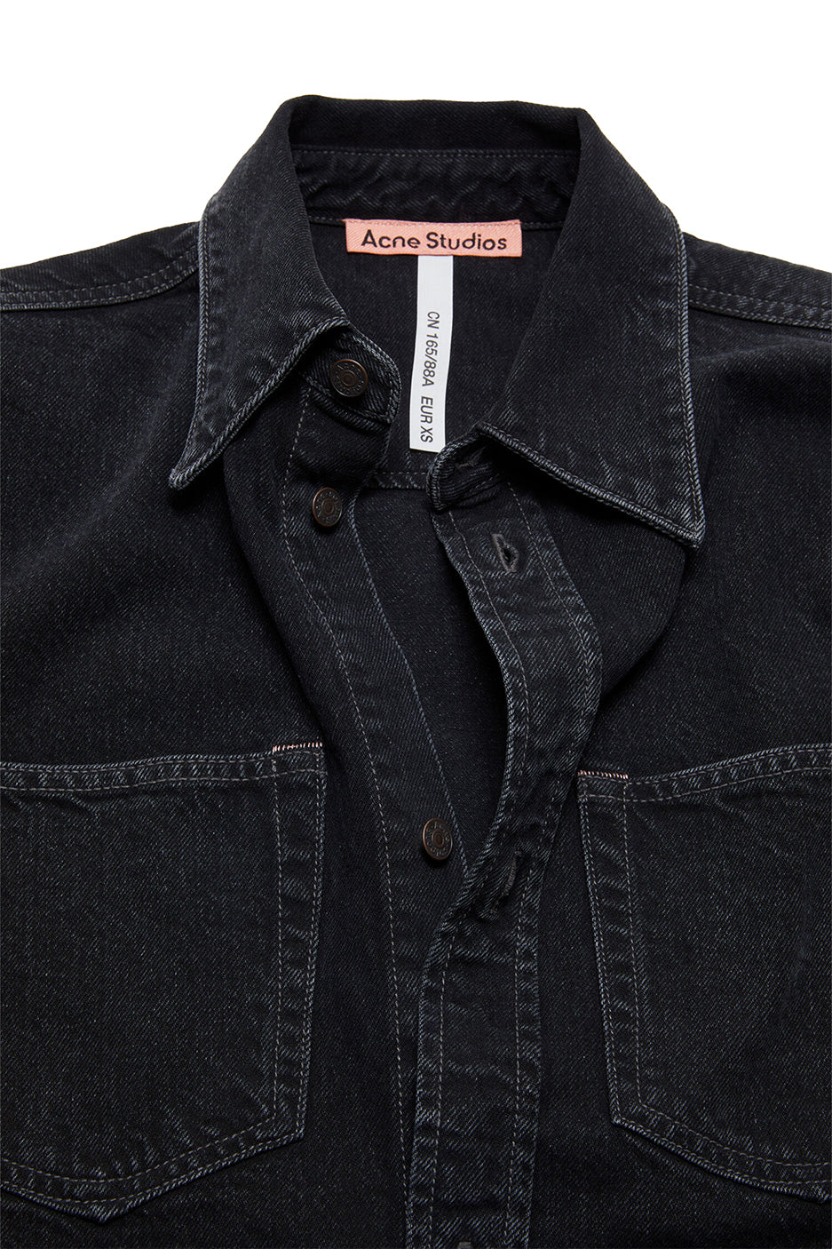 Acne Studios Denim Button Up 'Black' - ROOTED