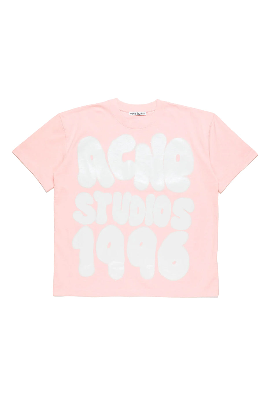 Acne Studios Spray Logo Tee 'Pink' - ROOTED
