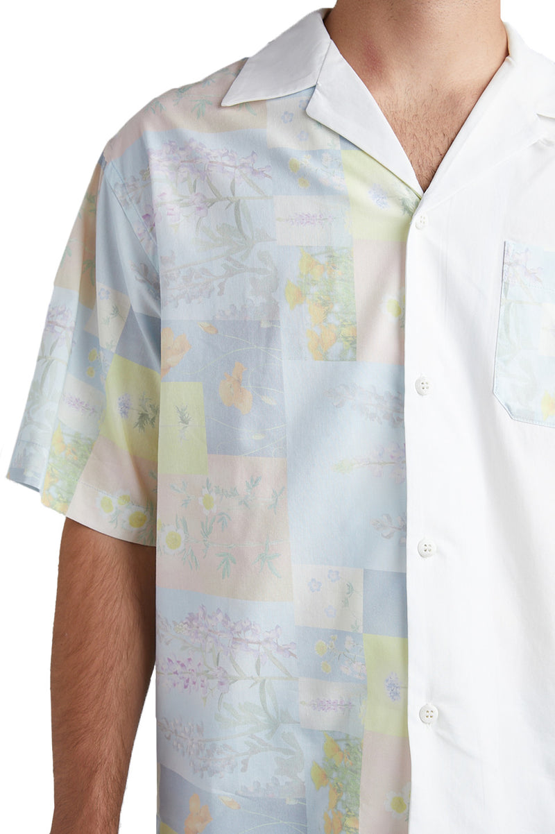 John Elliott Camp Shirt 'Super Bloom Grid' - ROOTED