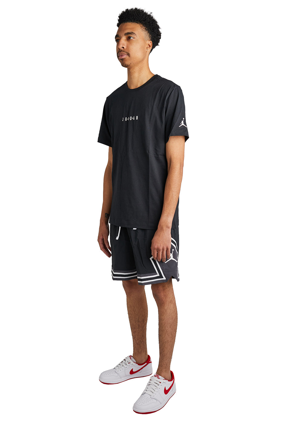 Jordan Dri-Fit Sport Shorts 'Black/White' - ROOTED