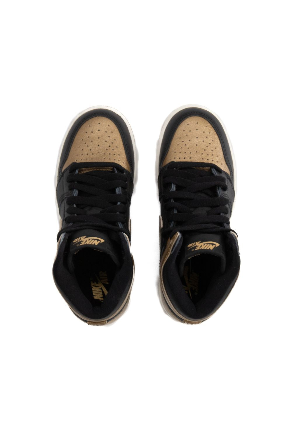 Air Jordan Kids 1 Retro High OG 'Black/Metallic Gold' - ROOTED